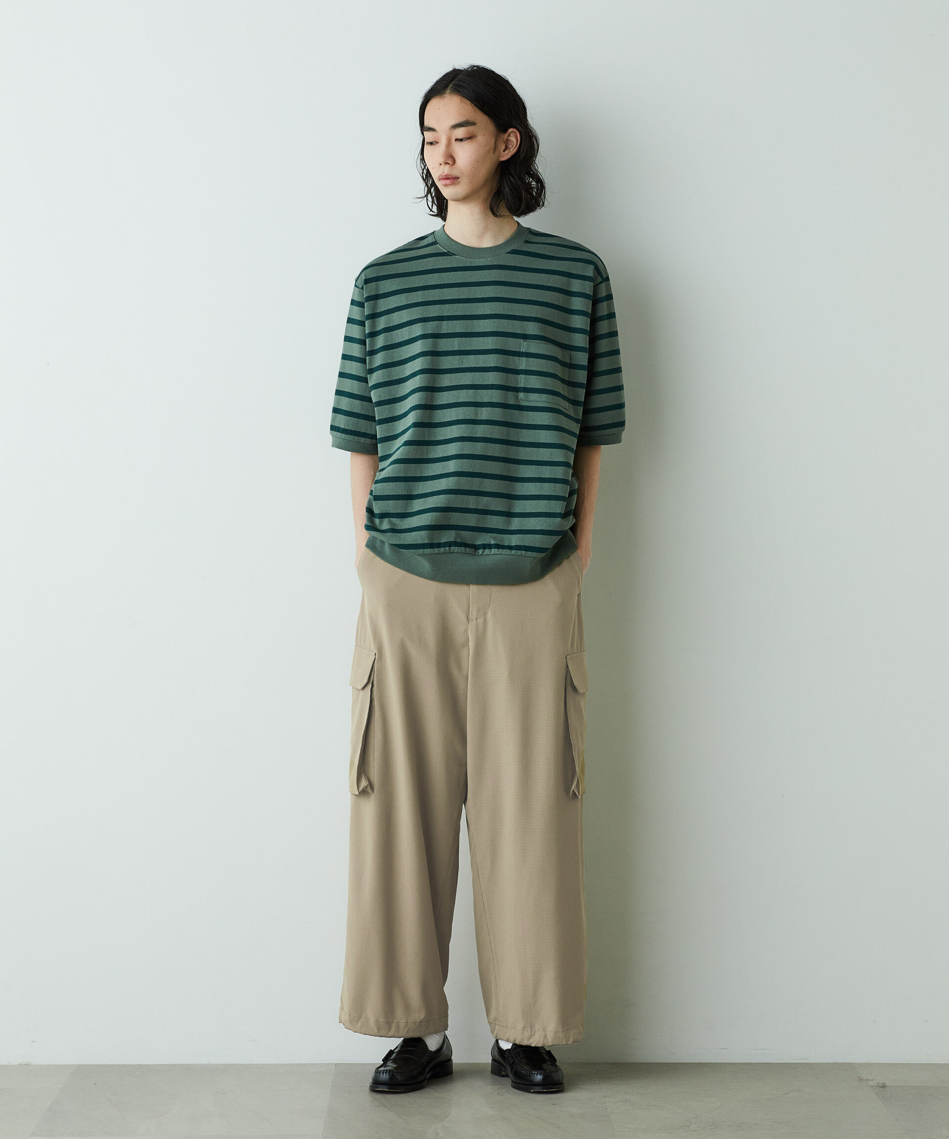 nano･universe「「HOTEL PALACE」オテルパラス アスレチックテックミリタリーパンツ」|チノ|