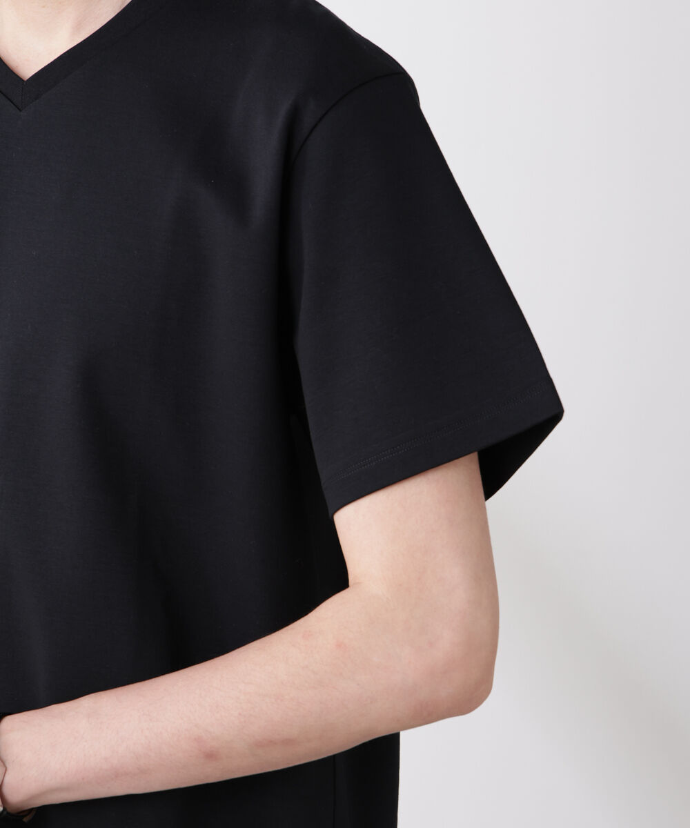 nano･universe「ジャケT(R)プレミアム Vネック 半袖」|Tシャツ・カットソー|