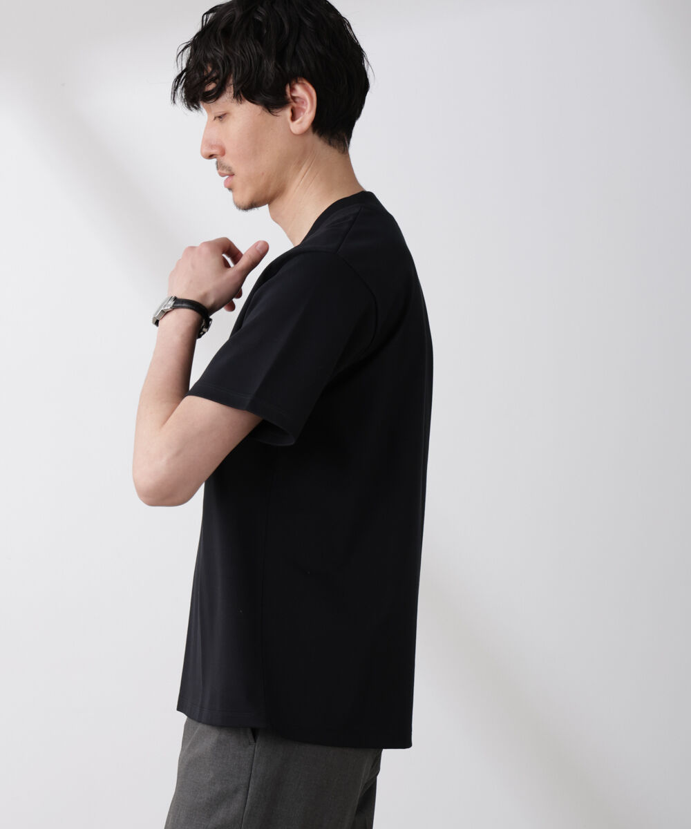 nano･universe「ジャケT(R)プレミアム Vネック 半袖」|Tシャツ・カットソー|