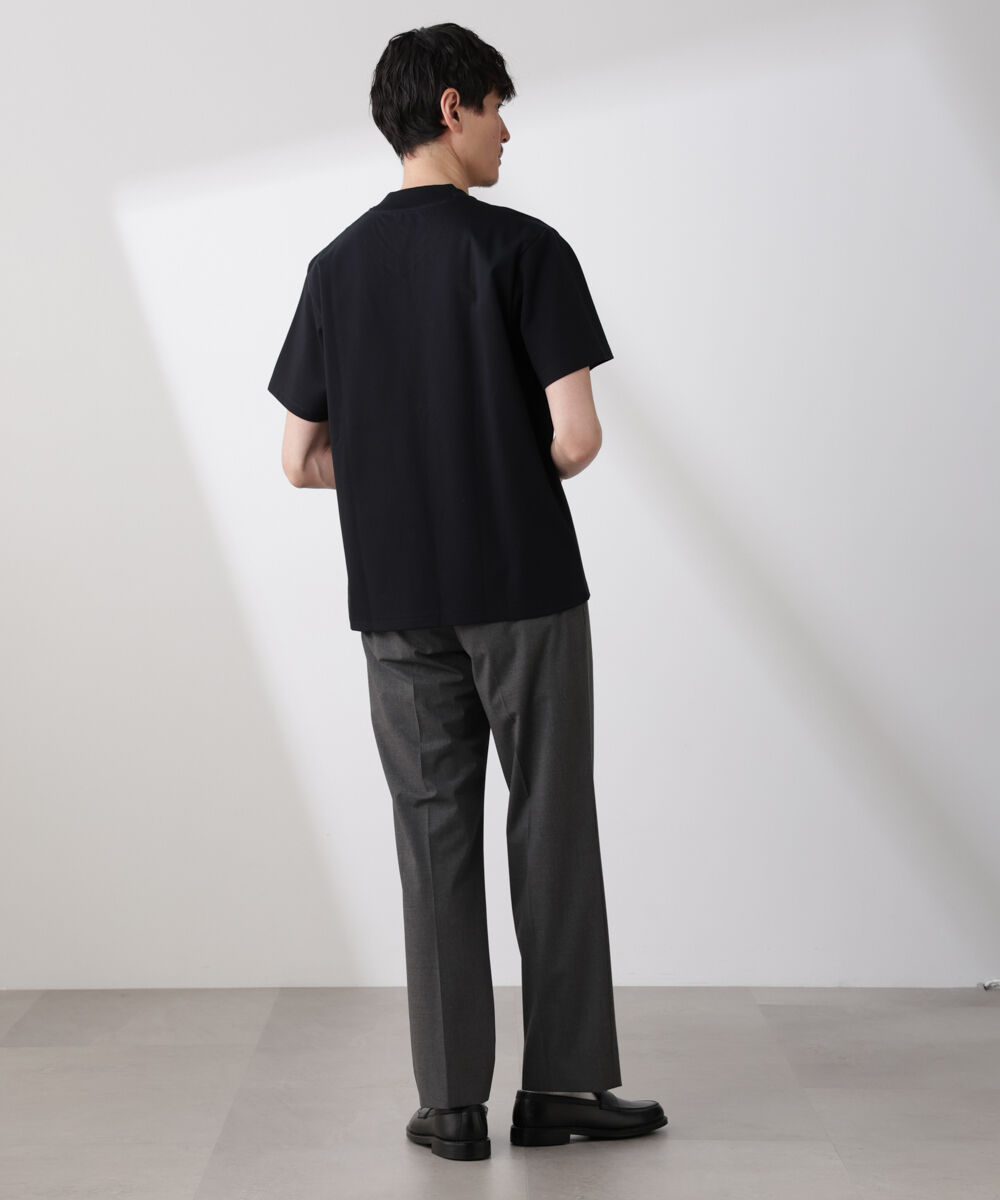 nano･universe「ジャケT(R)プレミアム Vネック 半袖」|Tシャツ・カットソー|