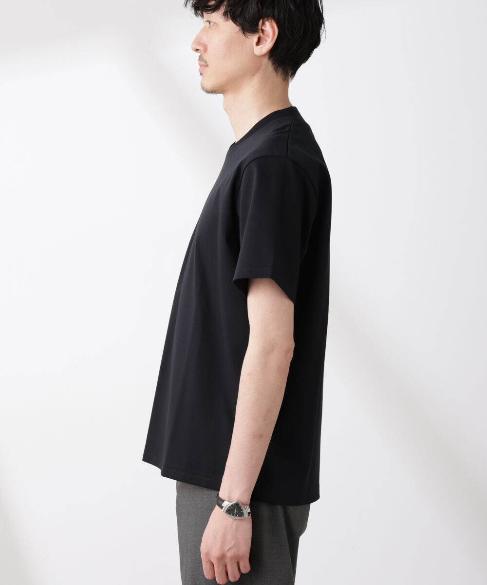 nano･universe「ジャケT(R)プレミアム Vネック 半袖」|Tシャツ・カットソー|