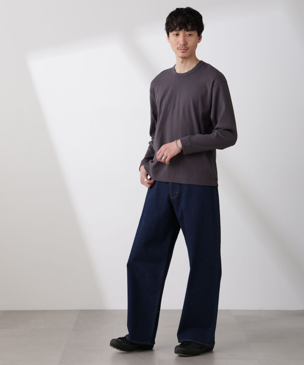 nano･universe「ランダムフライスロングスリーブTシャツ 長袖」|Tシャツ・カットソー|