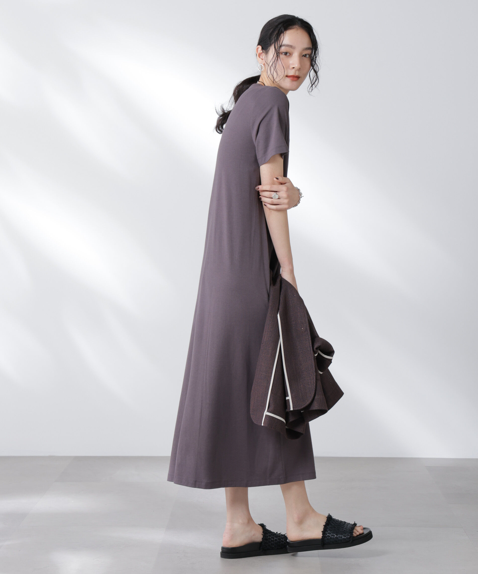 nano･universe「Anti Soaked(R) 汗染み防止フレアワンピース」|ワンピース|