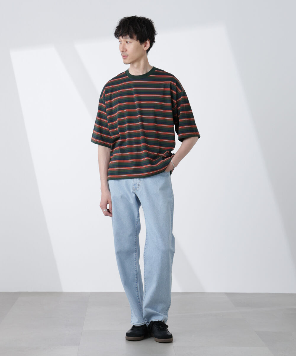 nano･universe「マイクロランダムボーダーTシャツ」|Tシャツ・カットソー|