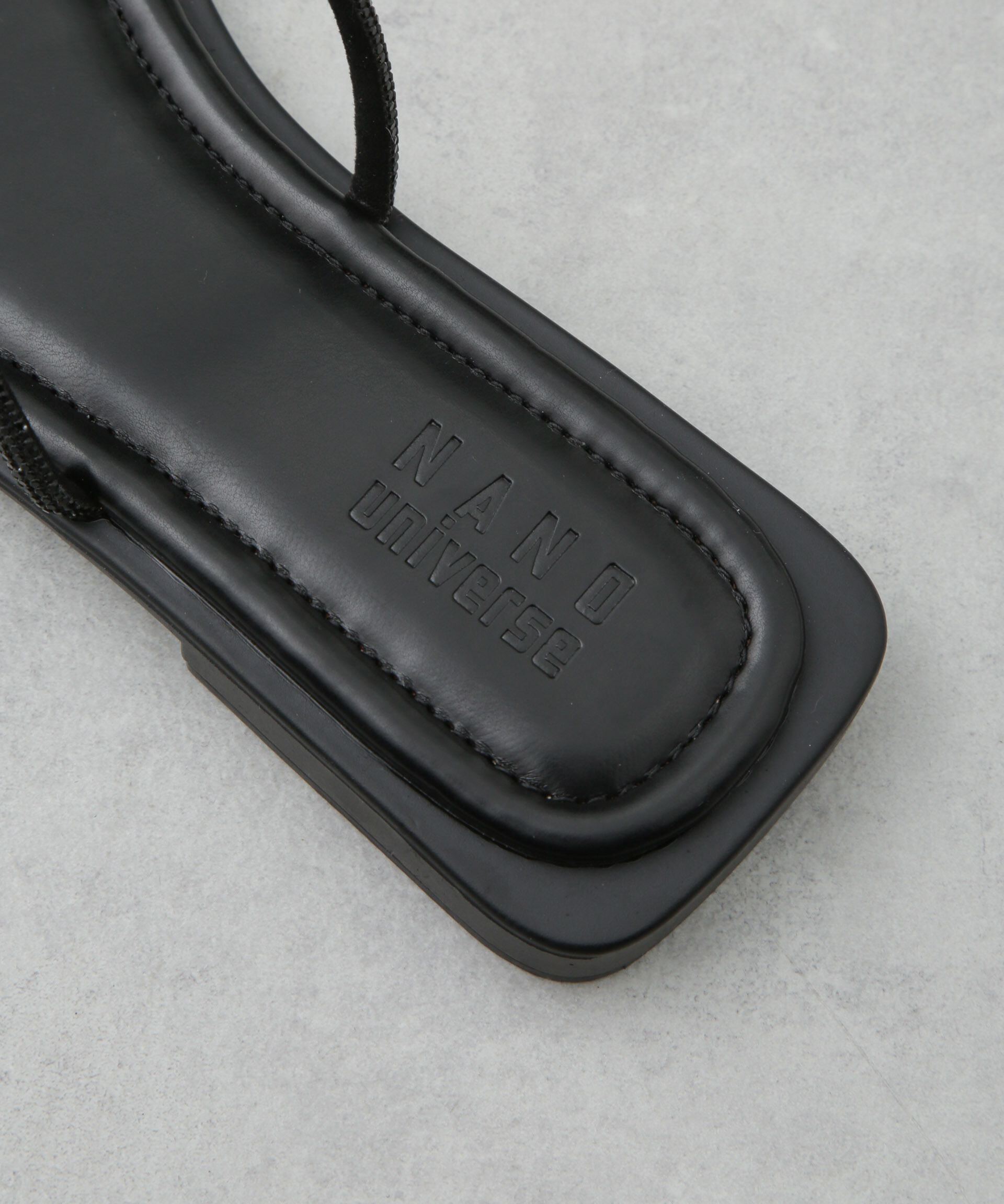 nano･universe「ラインストーン細ストラップサンダル」|サンダル|