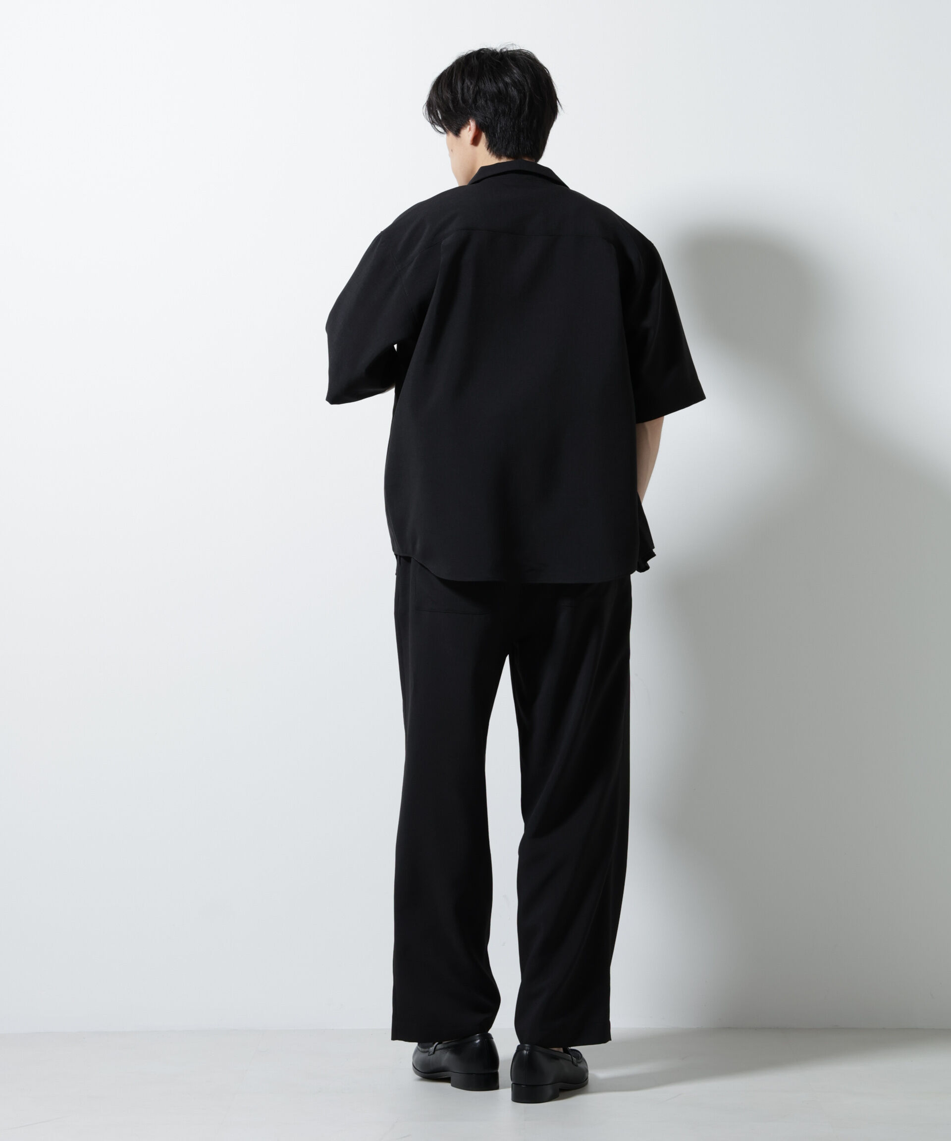 nano･universe「メランジドライイージーテーパードパンツ（セットアップ可）」|チノ|