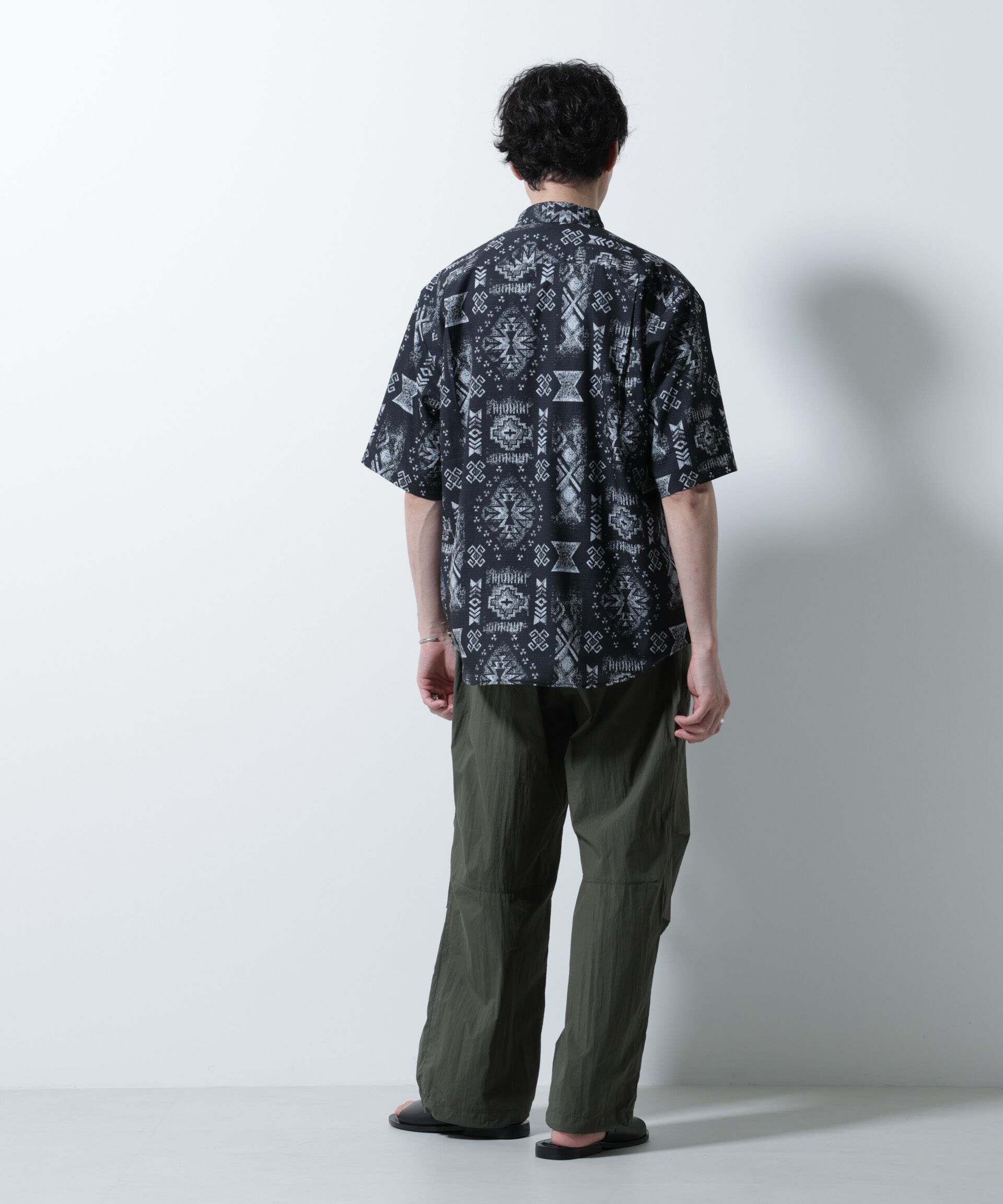 nano･universe「デジタルプリントシャツ 半袖」|シャツ・ブラウス|