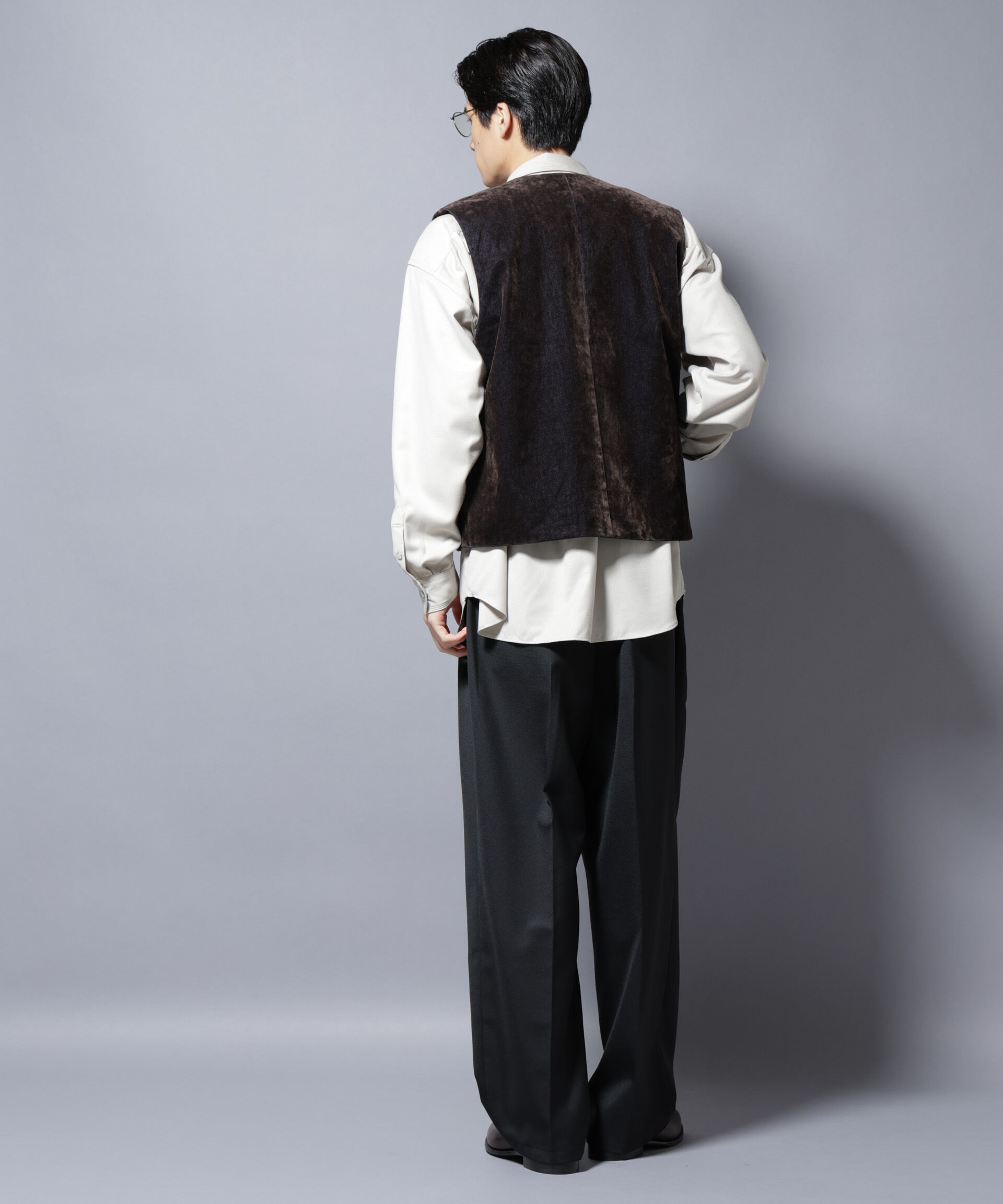 nano･universe「フロッキーデニム  ZIPベスト 」|ダウンベスト・ベスト|