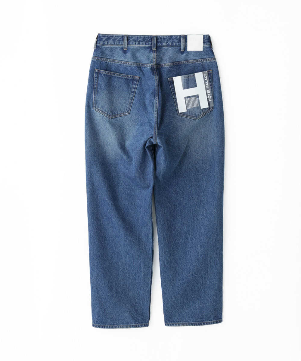  「「HOTEL PALACE」オテルパラス 13ozバイオブリーチルーズシルエットデニムパンツ」|デニム|