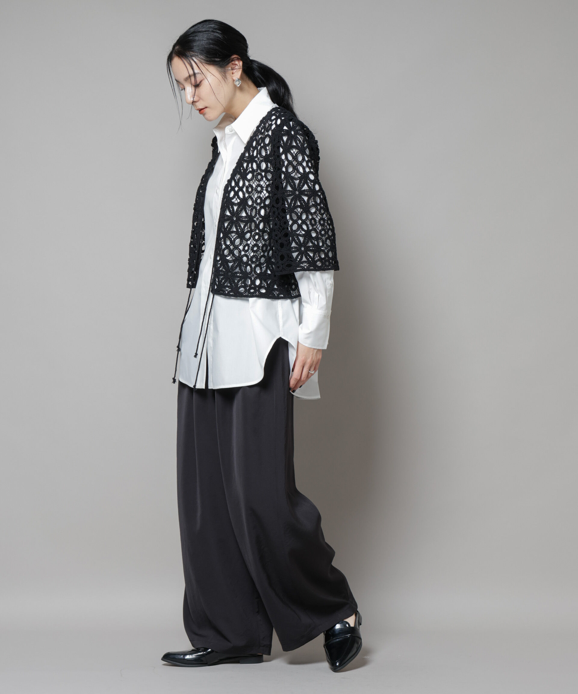 nano･universe「バッククロスオーバーシャツ」|シャツ・ブラウス|