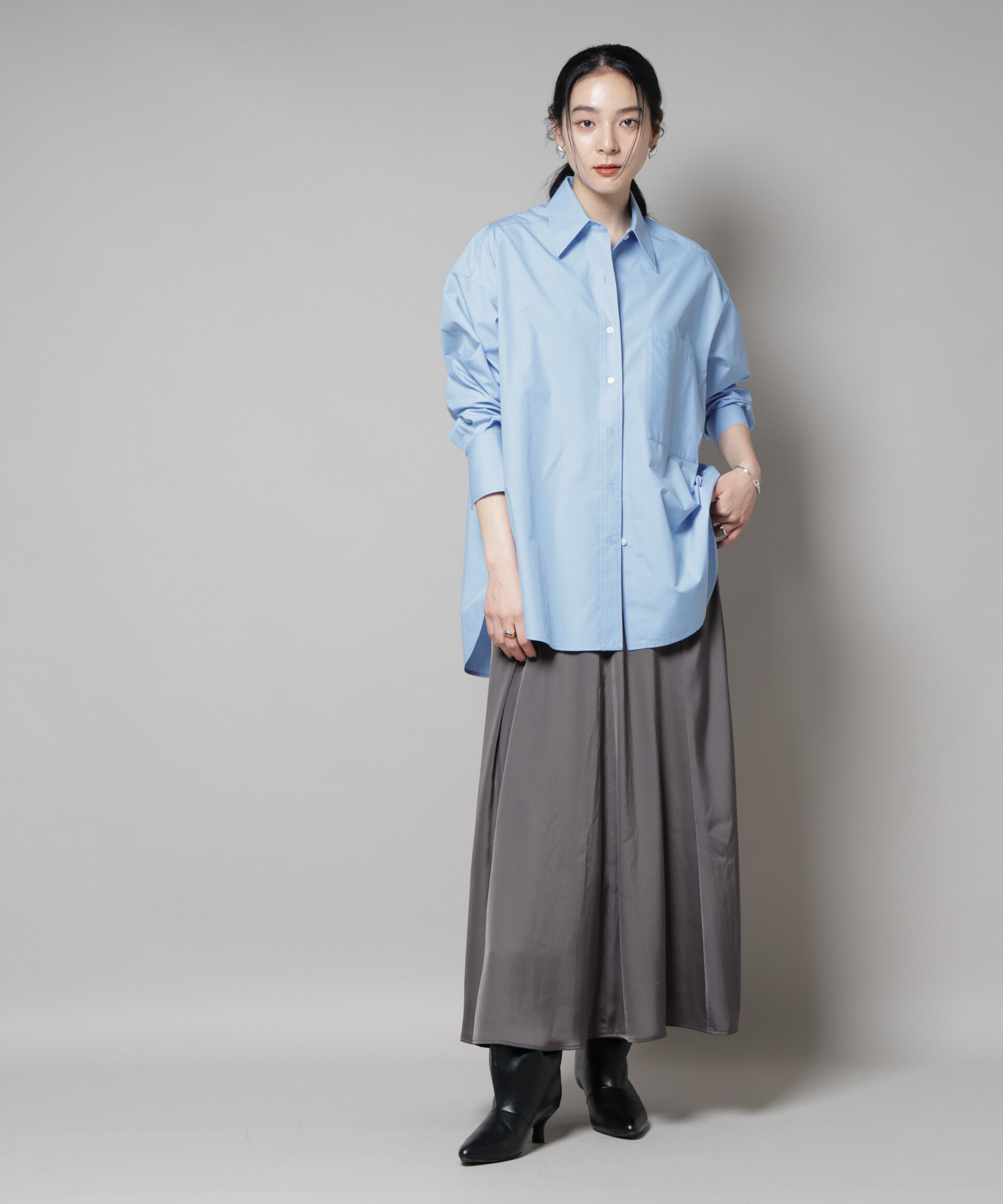 nano･universe「バッククロスオーバーシャツ」|シャツ・ブラウス|