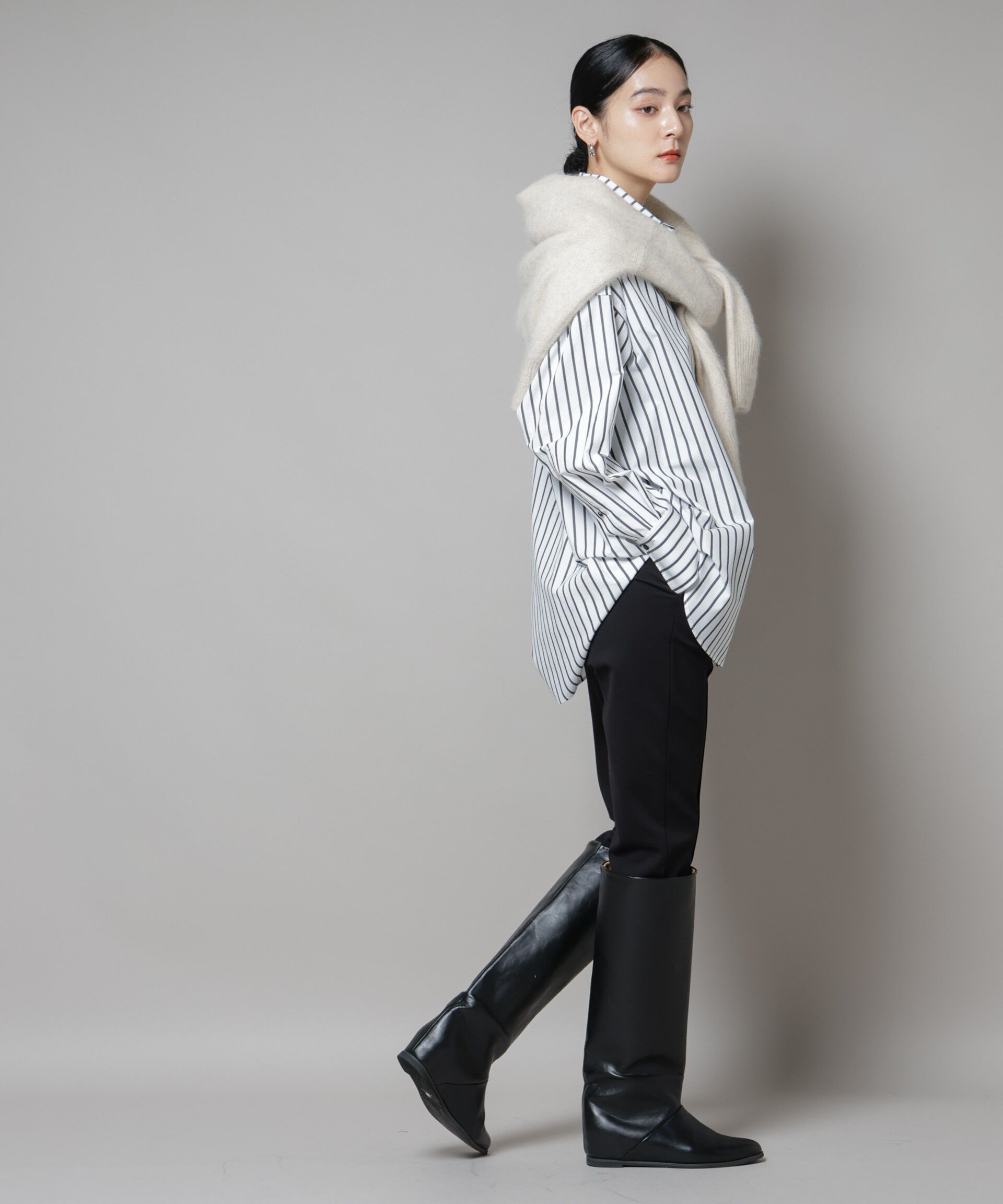 nano･universe「バッククロスオーバーシャツ」|シャツ・ブラウス|