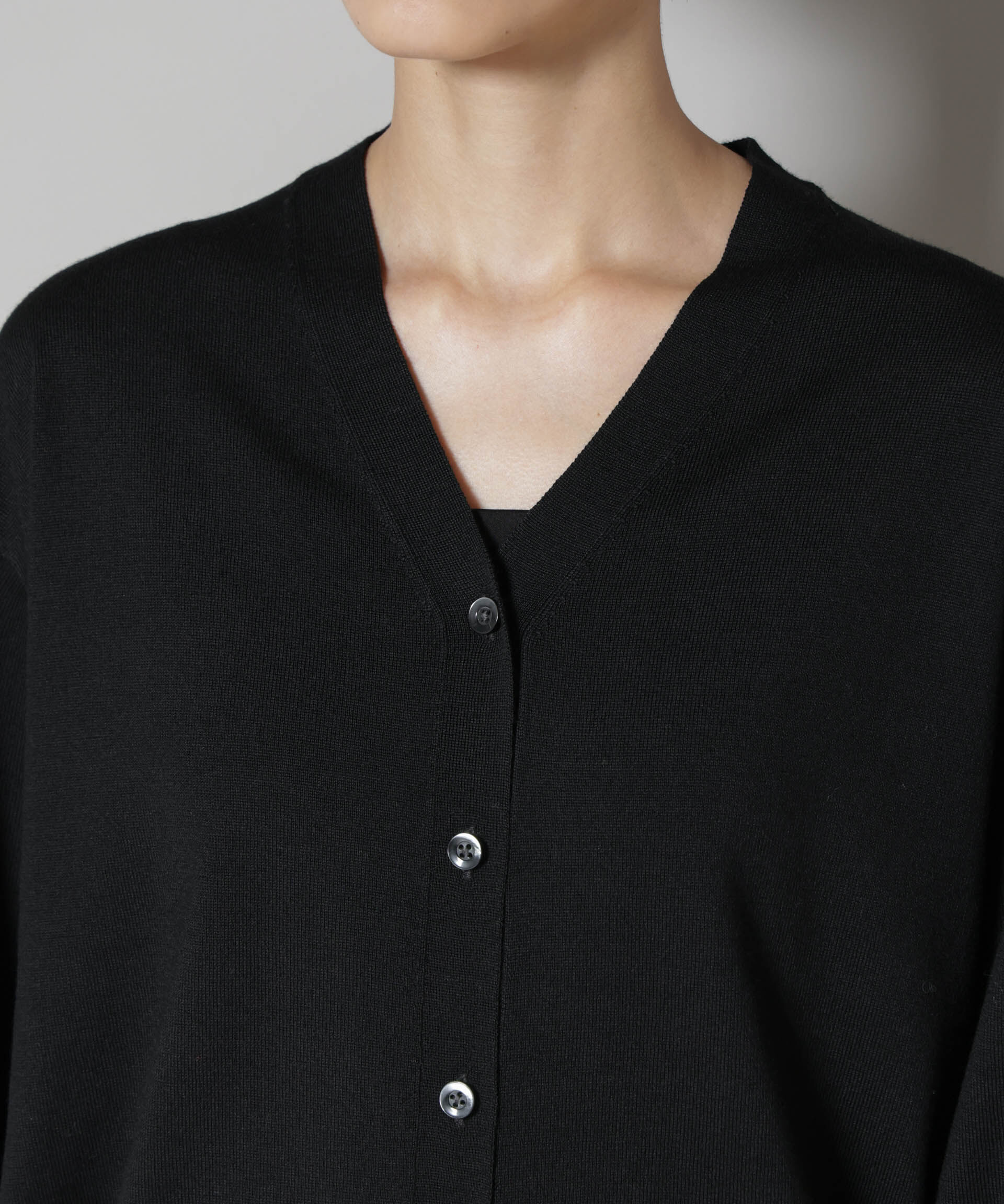 nano･universe「毛玉レスニット2wayカシュクールカーディガン」|ニット・セーター|