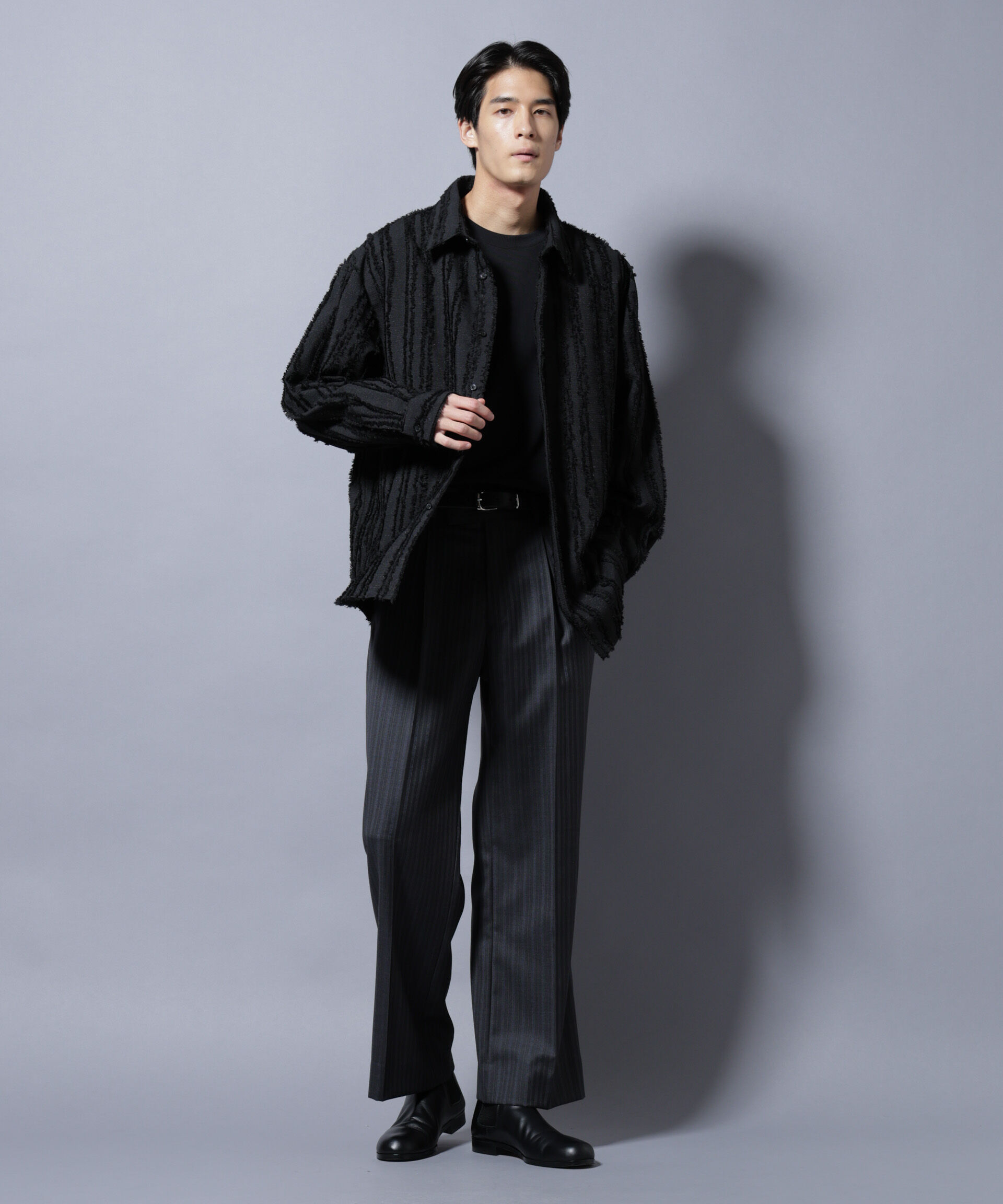 nano･universe「カットレースフリンジシャツ」|シャツ・ブラウス|