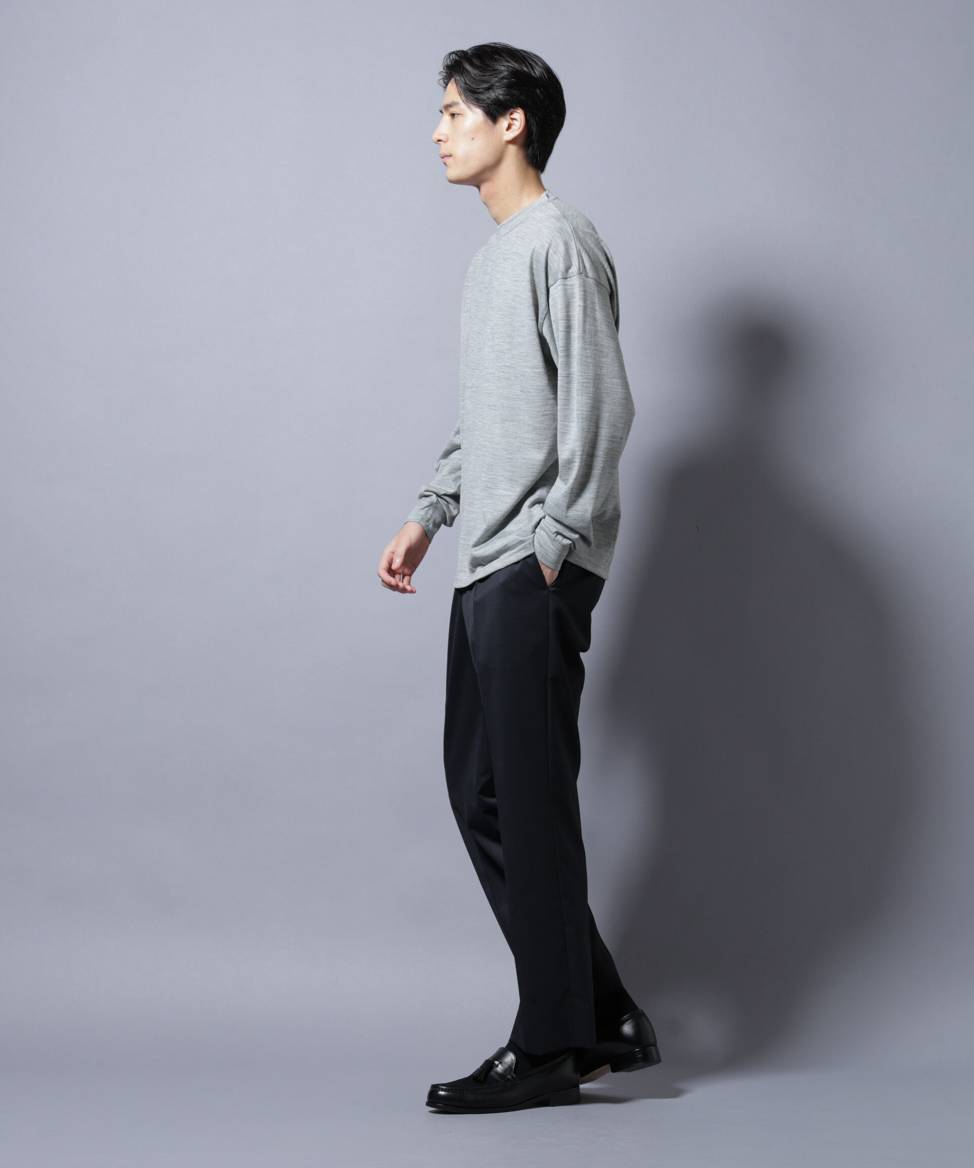 nano･universe「MIYATA&times;NANO JAPAN MADE 100%WOOL Tシャツ」|Tシャツ・カットソー|