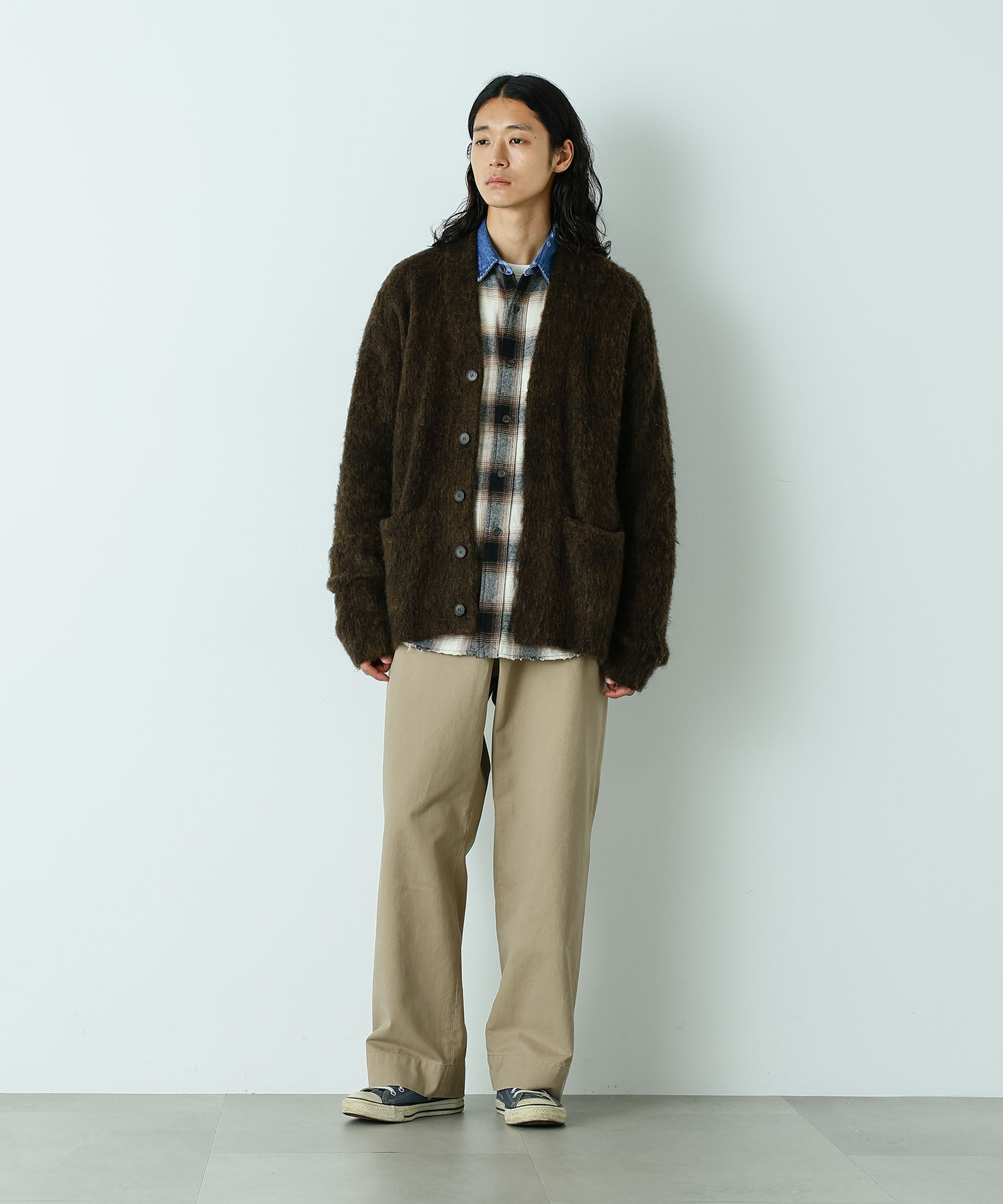 nano･universe「｢HOTEL PALACE｣ ワイドストレートチノパンツ」|チノ|