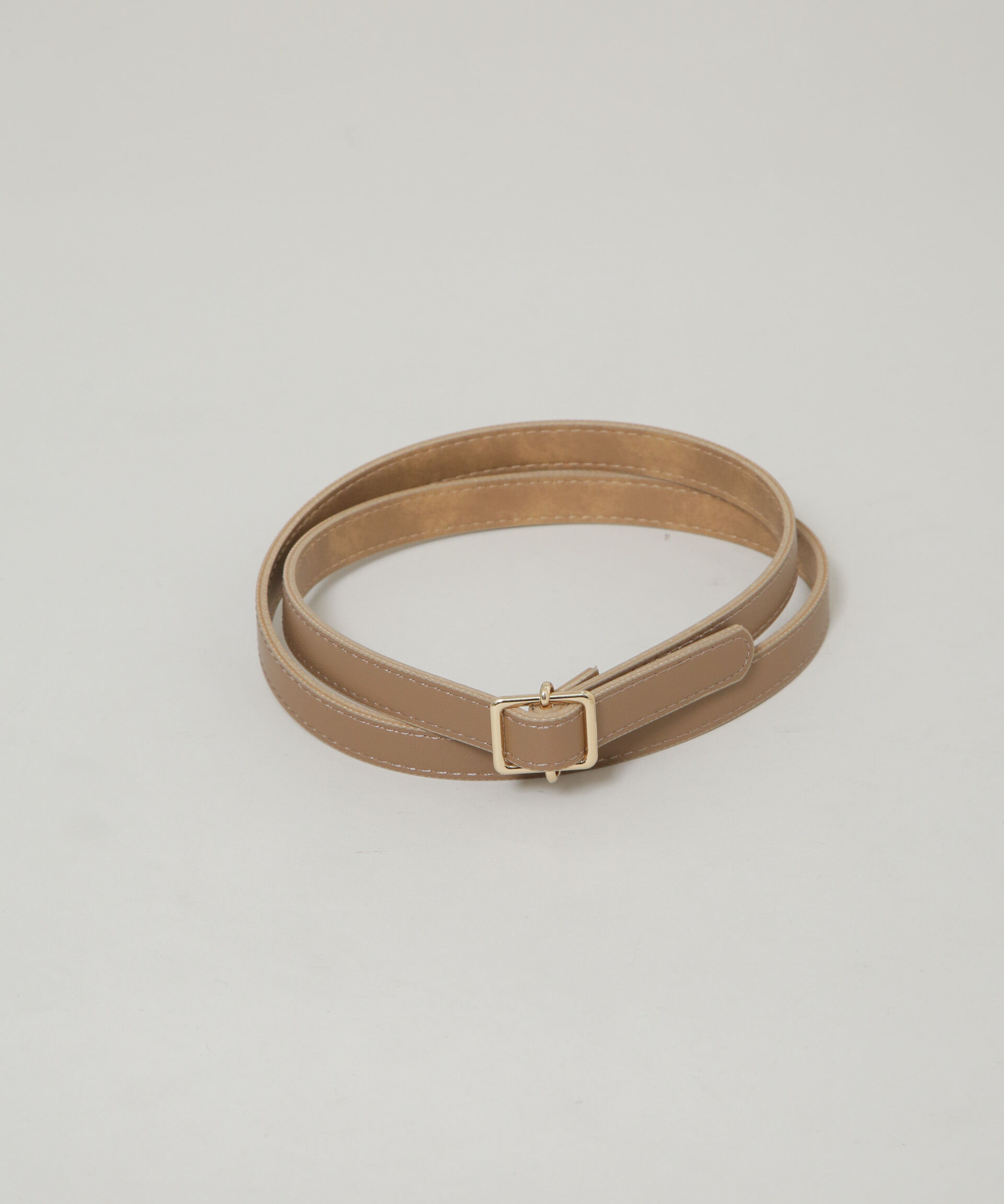 nano･universe「無段階調整 スクエア型バックルベルト」|ベルト|