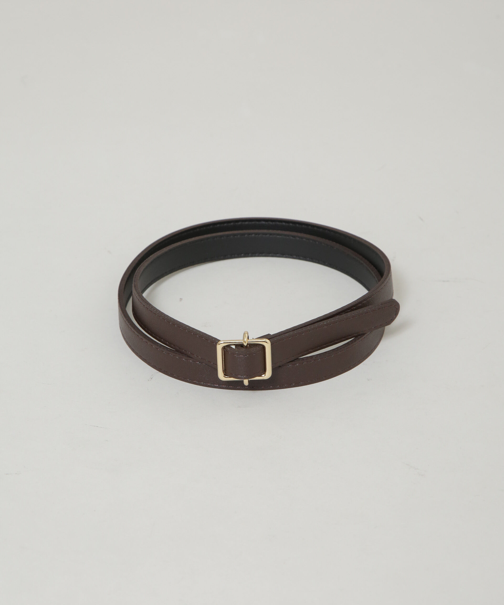 nano･universe「無段階調整 スクエア型バックルベルト」|ベルト|