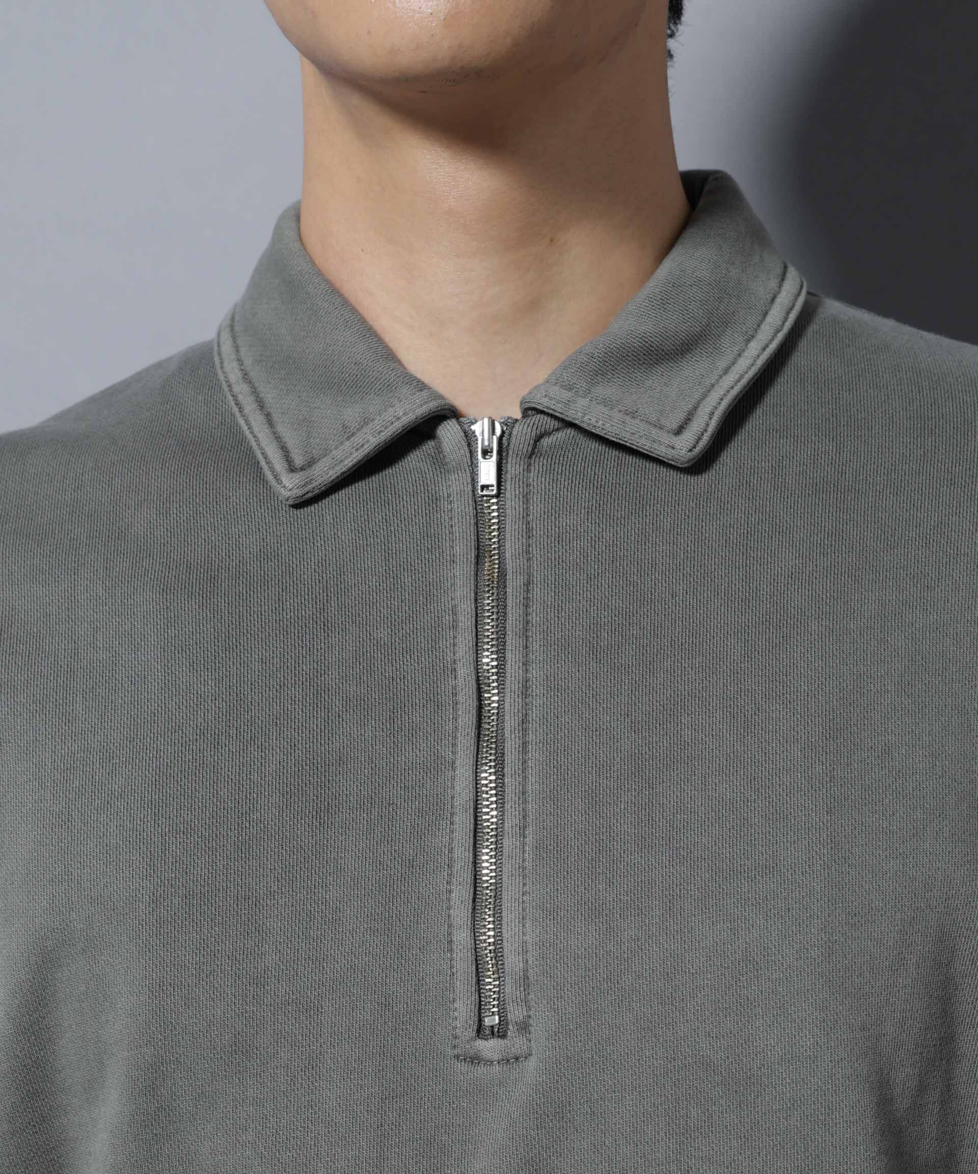 nano･universe「ヴィンテージライク ハーフZIPスウェット」|Tシャツ・カットソー|