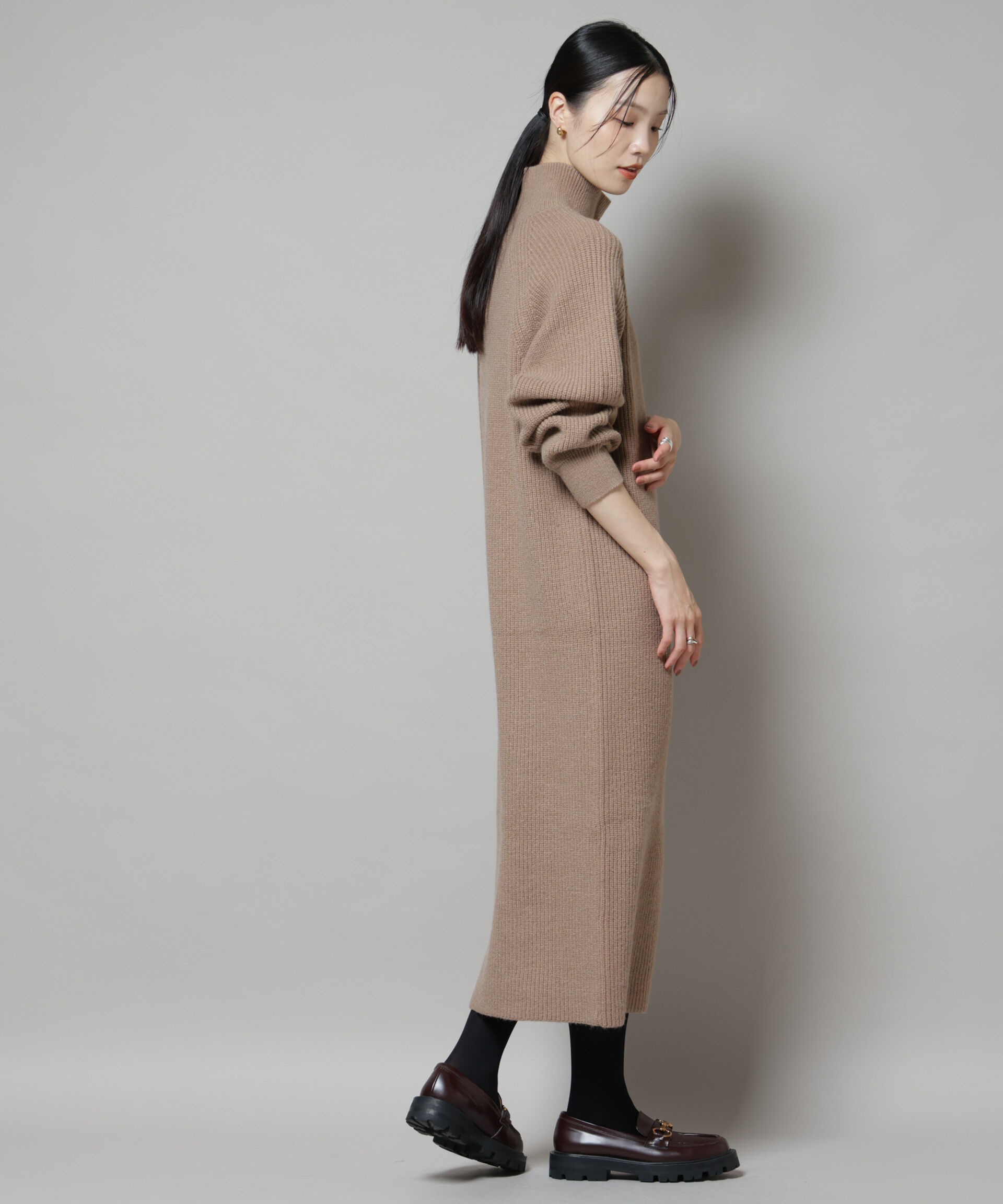 nano･universe「釦ディティールニットワンピース」|ワンピース|