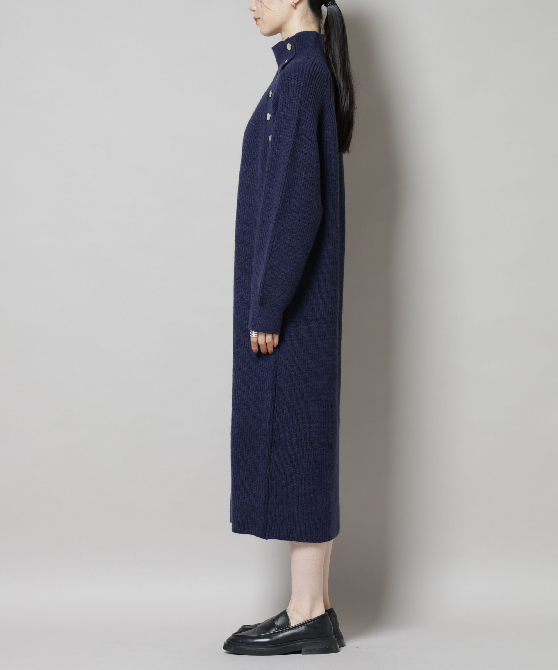 nano･universe「釦ディティールニットワンピース」|ワンピース|