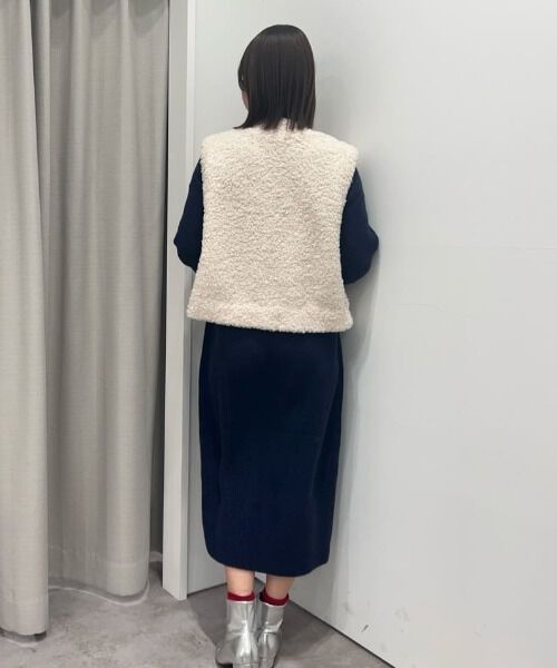 nano･universe「釦ディティールニットワンピース」|ワンピース|