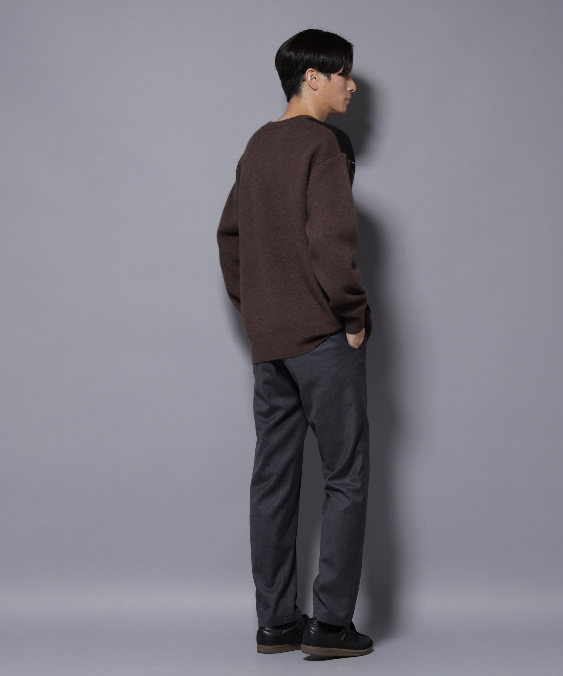 nano･universe「アンゴラ混アーガイルVネックニット」|ニット・セーター|