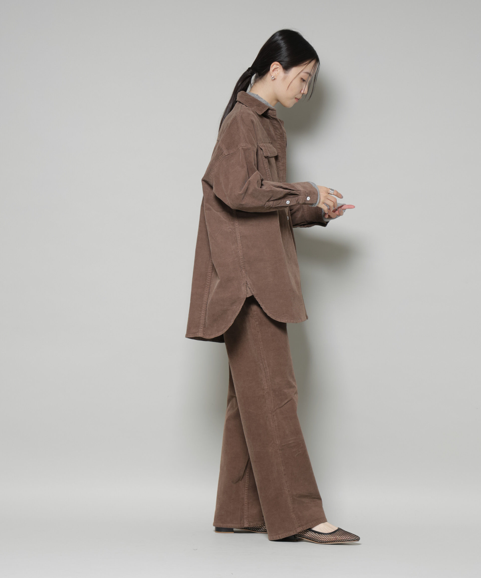 nano･universe「Healthy DENIM/Pink Pepper Corduroy」|チノ|