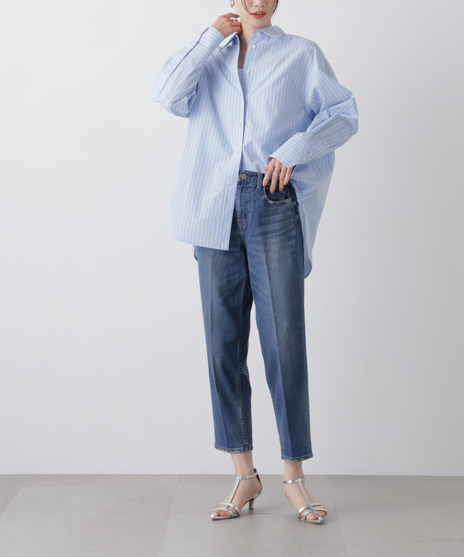 nano･universe「Healthy DENIM/Key Lime」|チノ|