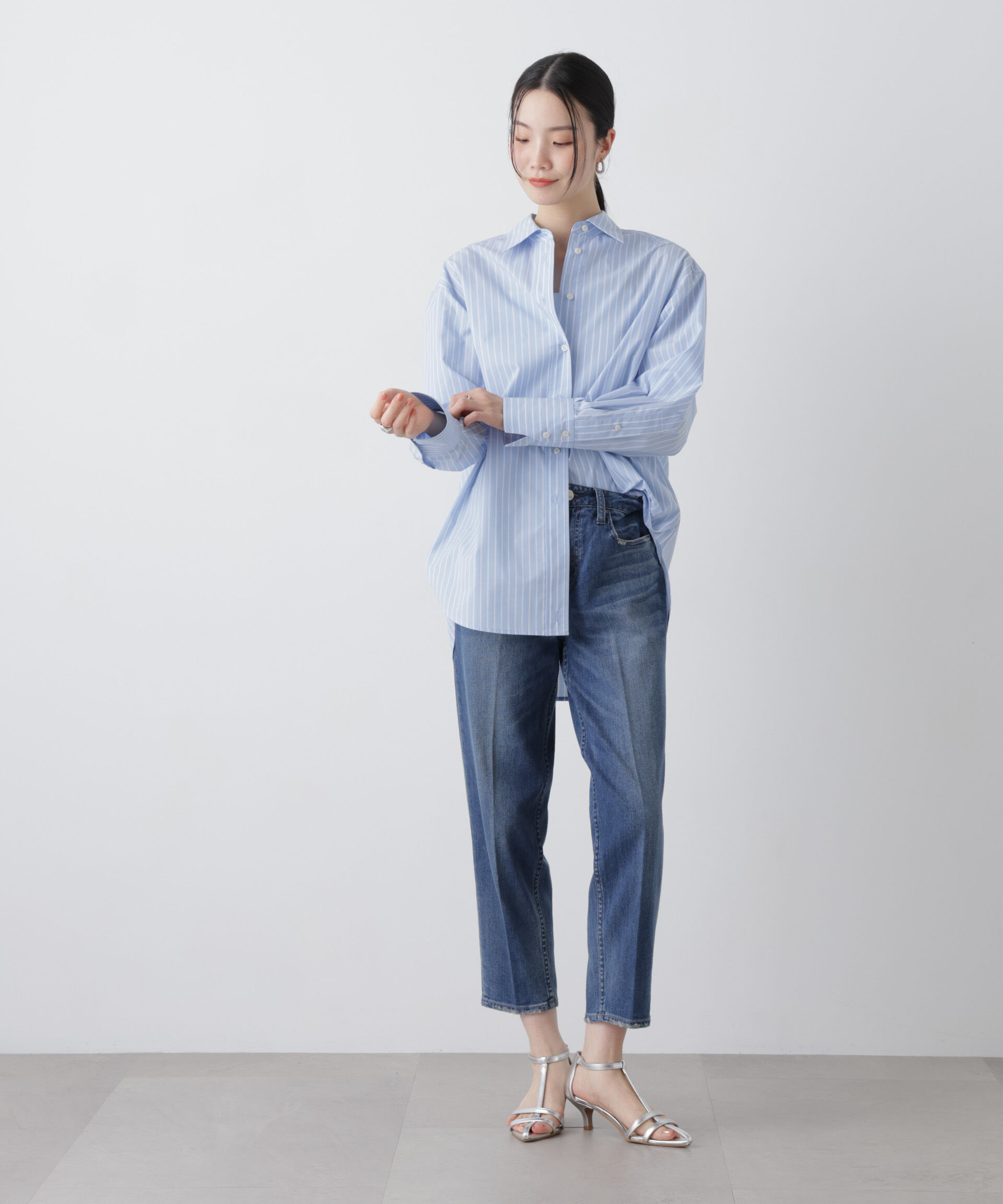 nano･universe「Healthy DENIM/Key Lime」|チノ|