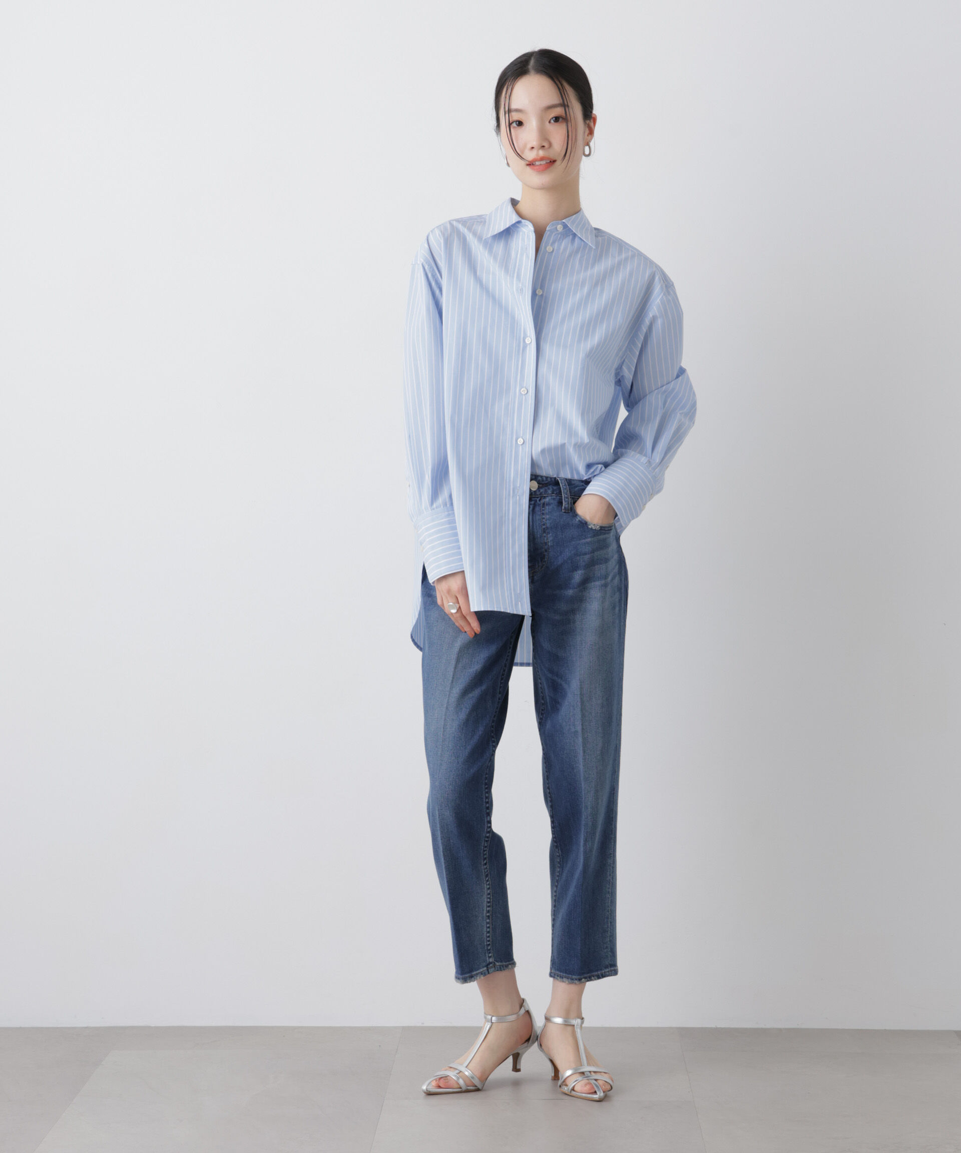 nano･universe「Healthy DENIM/Key Lime」|チノ|