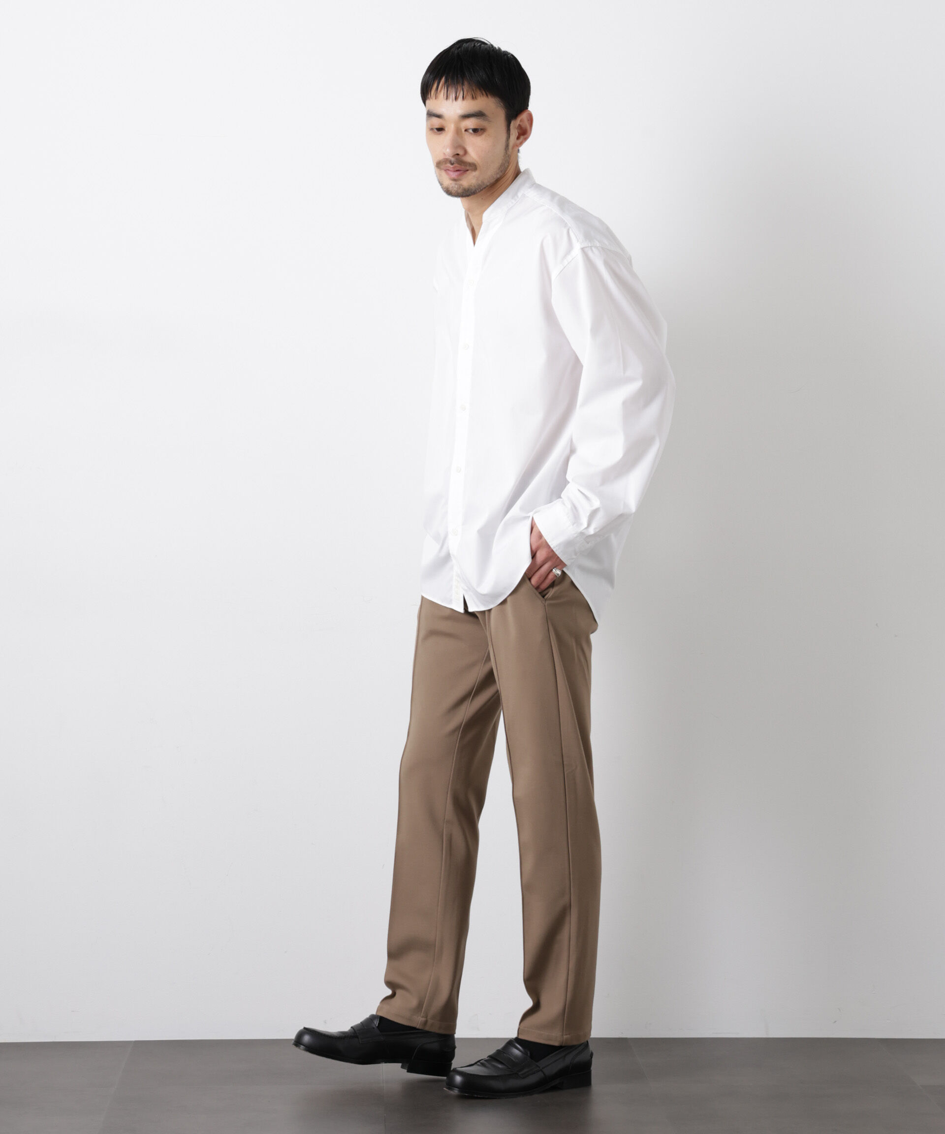 nano･universe「「モダンコンフォート」スリムイージースラックス」|チノ|