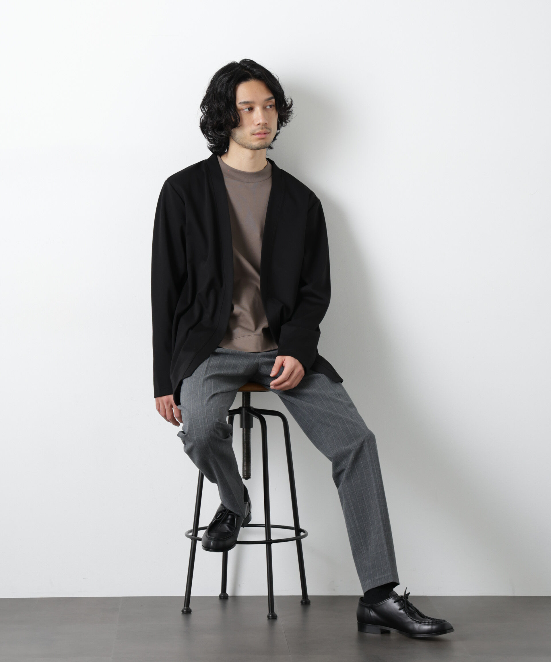 nano･universe「ダブルジャージー着流しカーディガン」|Tシャツ・カットソー|