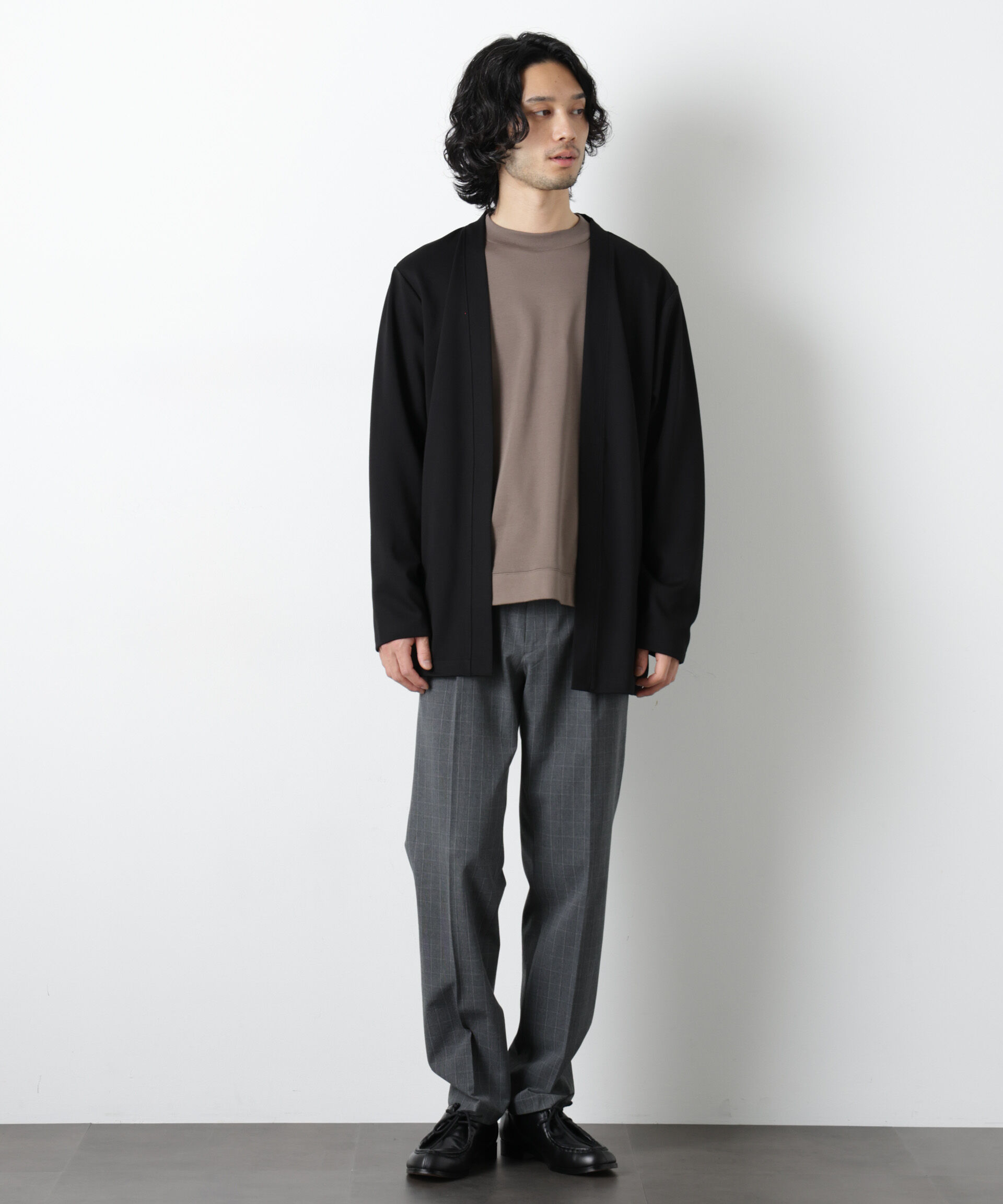 nano･universe「ダブルジャージー着流しカーディガン」|Tシャツ・カットソー|