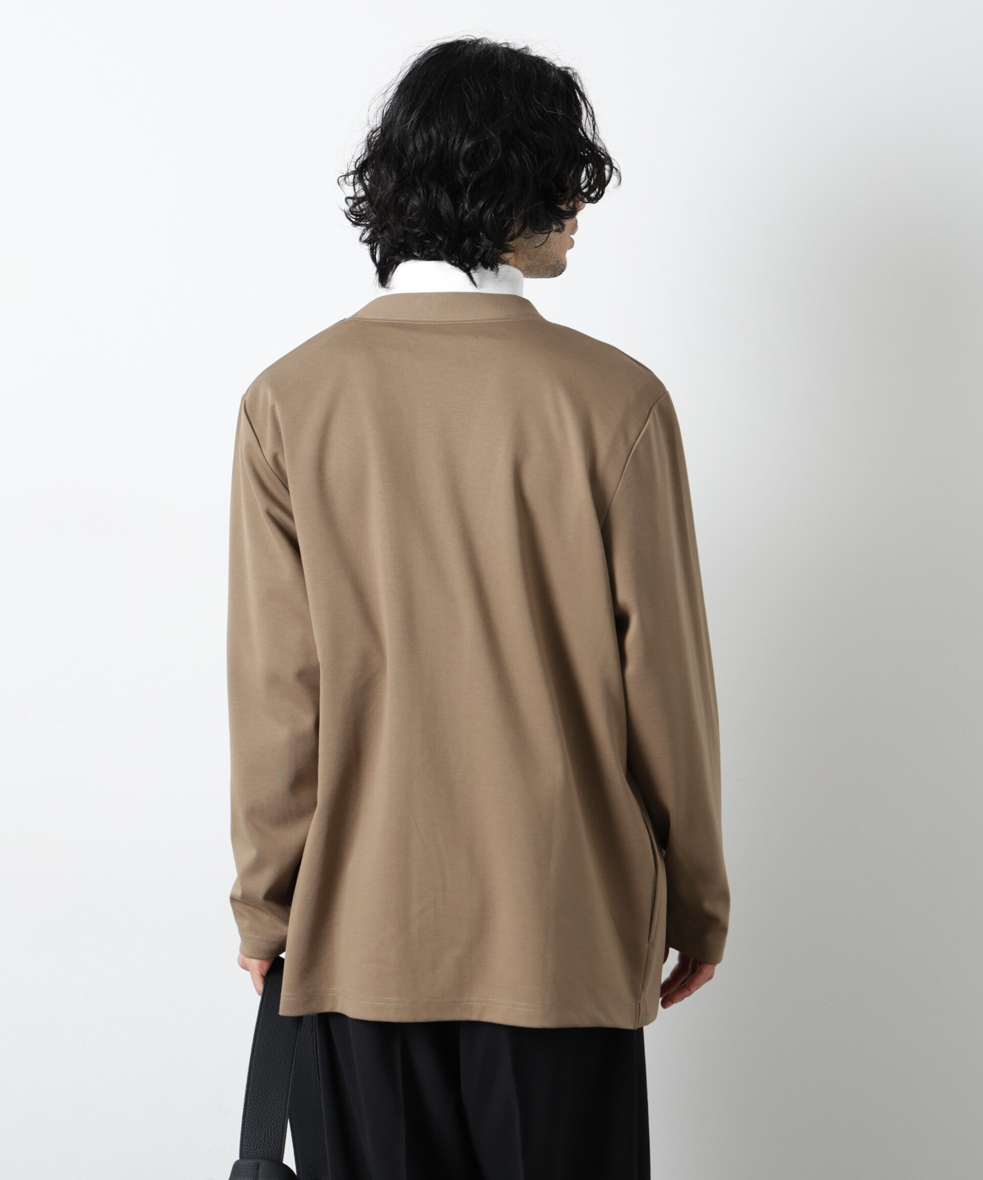 nano･universe「ダブルジャージー着流しカーディガン」|Tシャツ・カットソー|