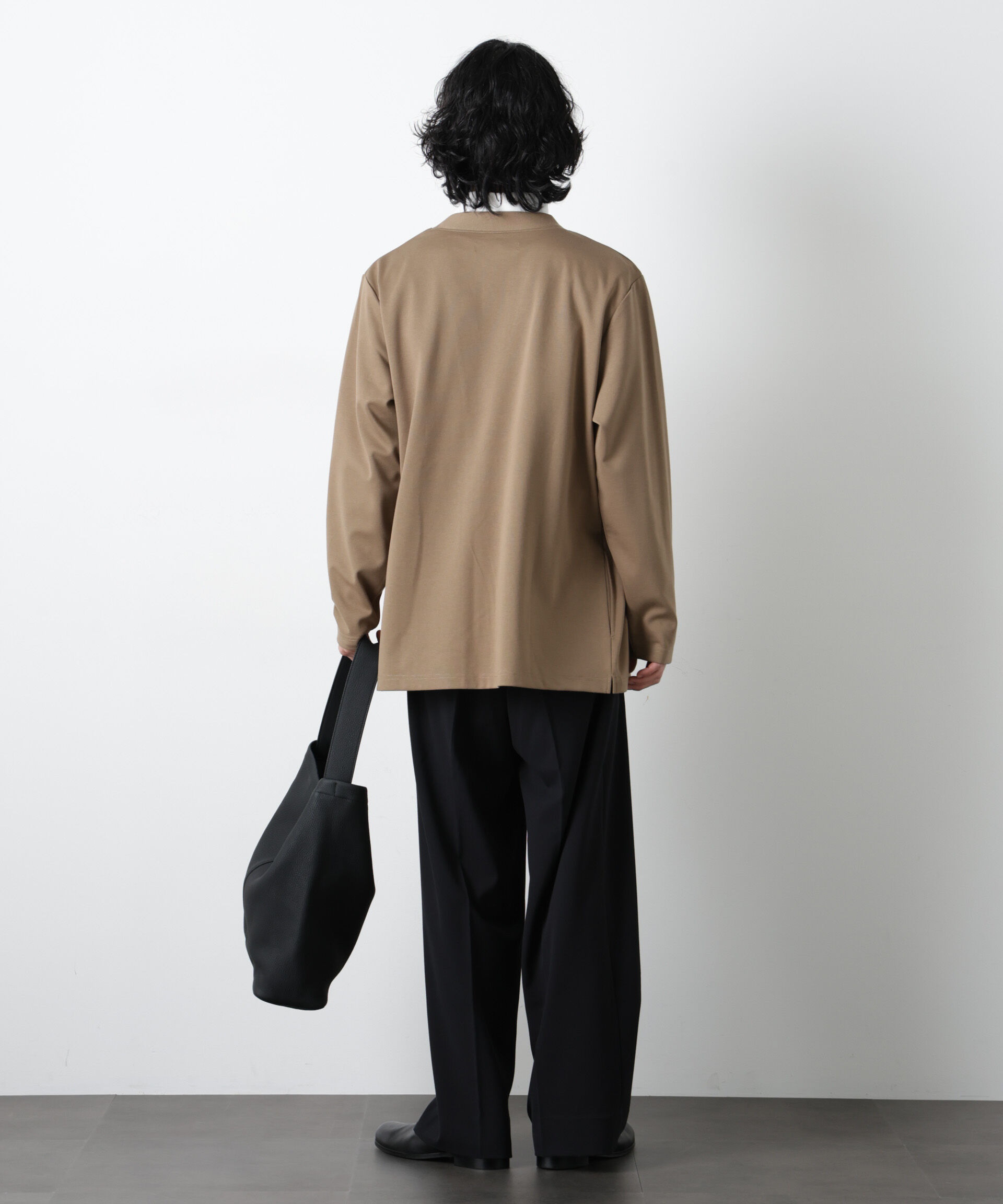 nano･universe「ダブルジャージー着流しカーディガン」|Tシャツ・カットソー|