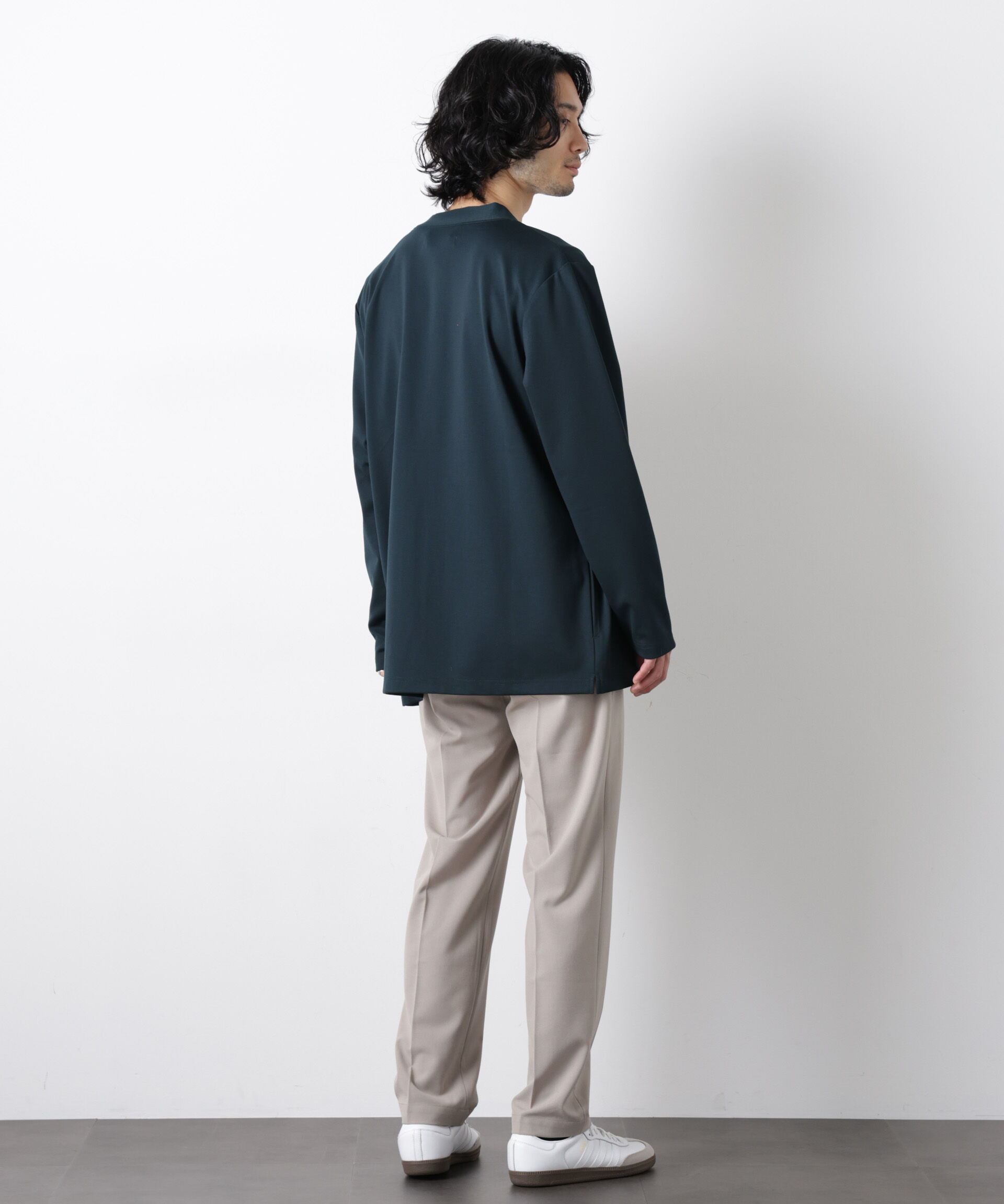 nano･universe「ダブルジャージー着流しカーディガン」|Tシャツ・カットソー|