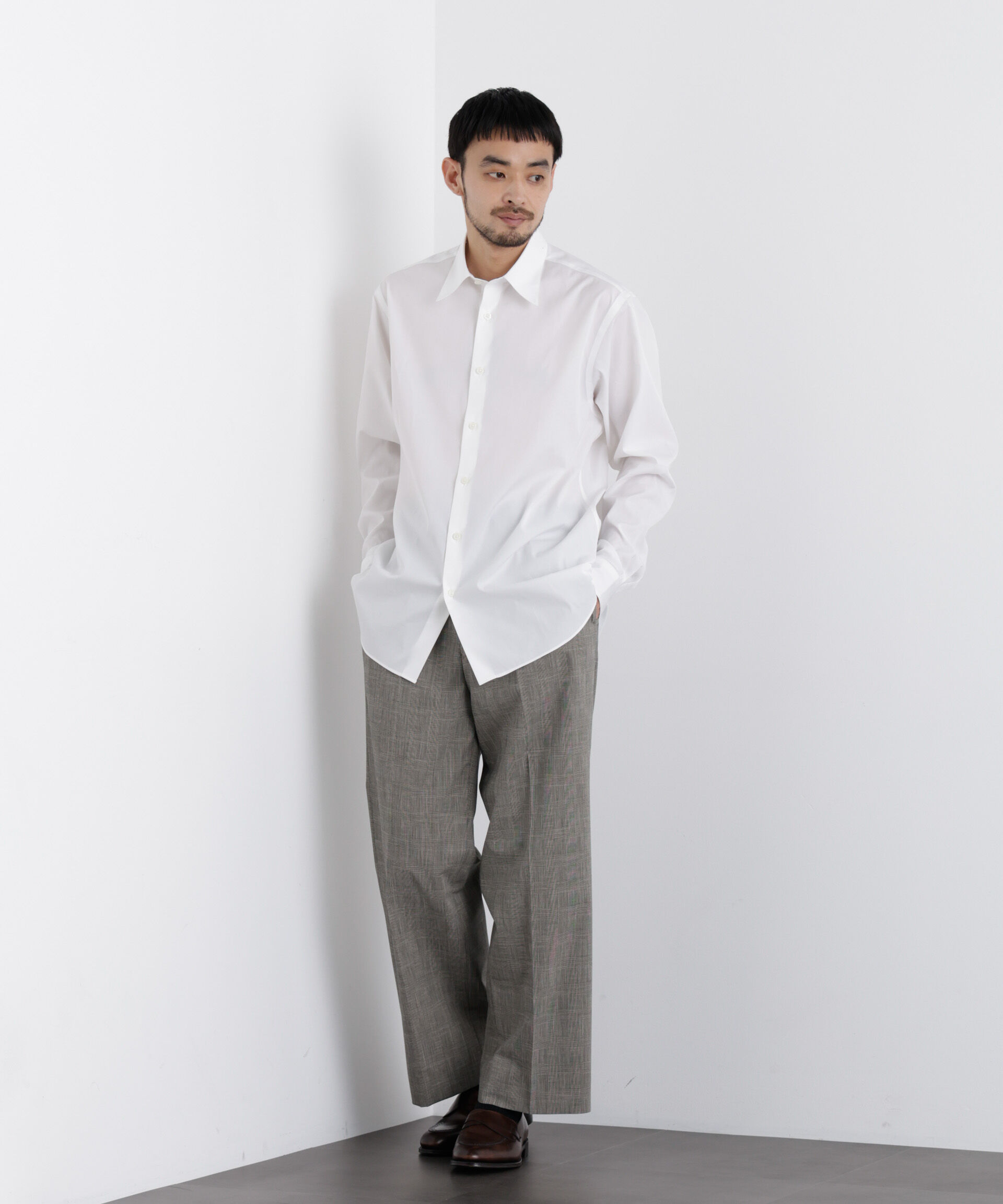 nano･universe「GIZAcotton mixフォーマルドレスシャツ」|シャツ・ブラウス|