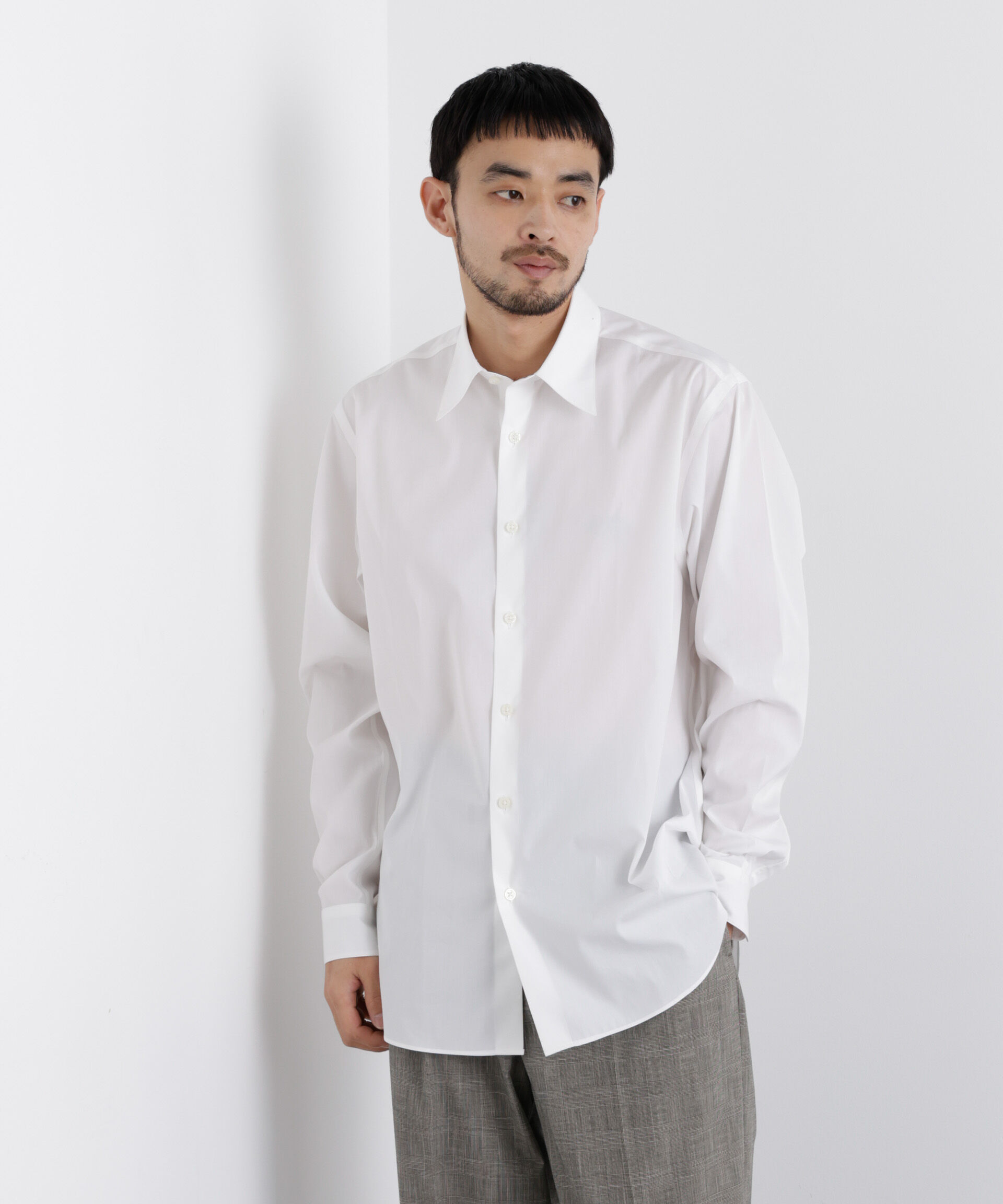 nano･universe「GIZAcotton mixフォーマルドレスシャツ」|シャツ・ブラウス|