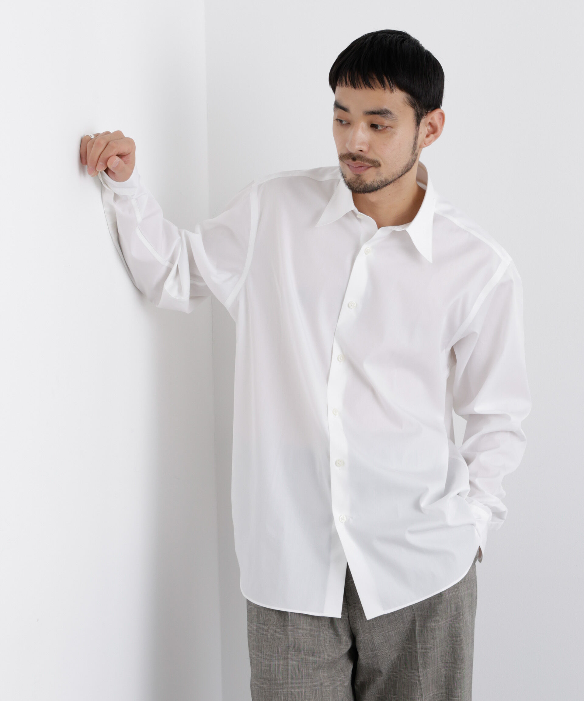 nano･universe「GIZAcotton mixフォーマルドレスシャツ」|シャツ・ブラウス|