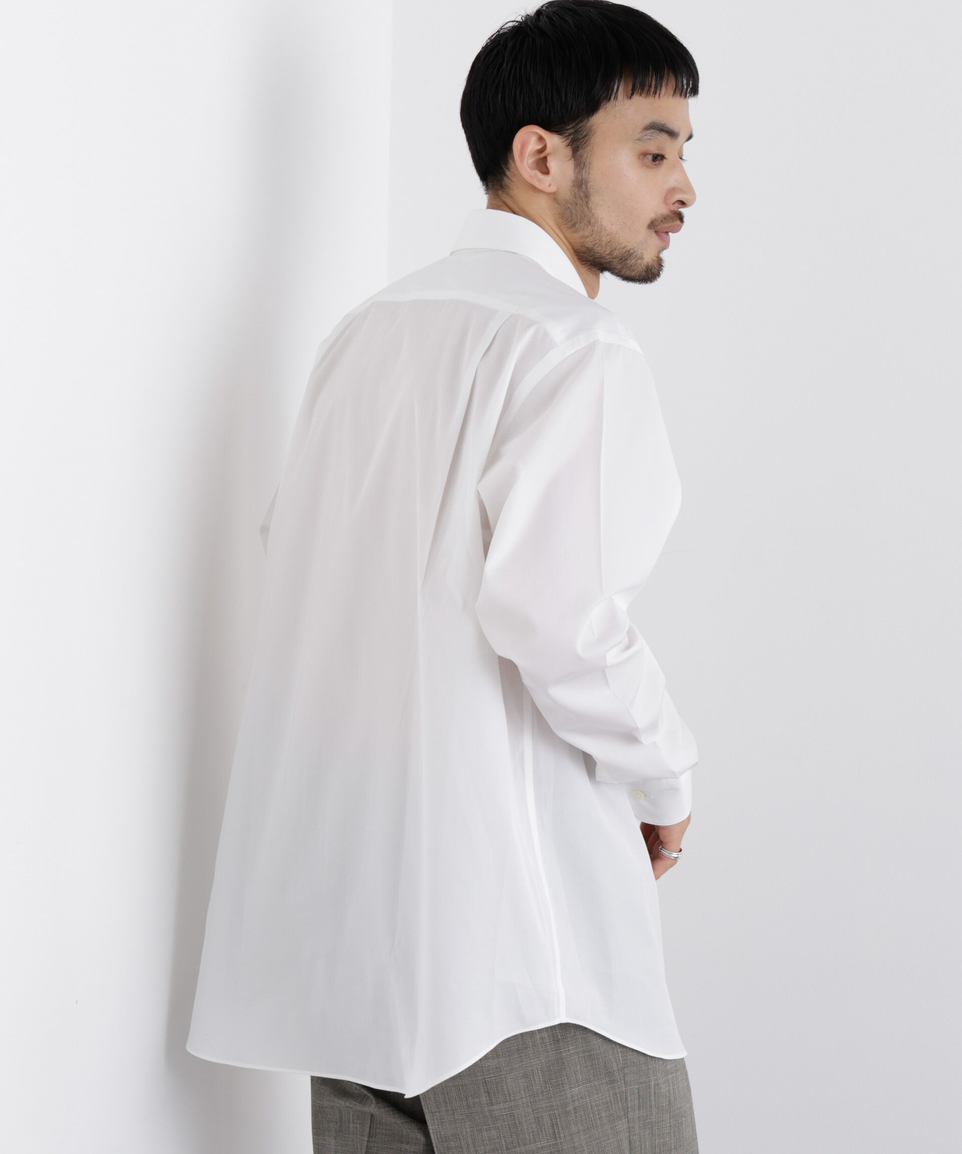 nano･universe「GIZAcotton mixフォーマルドレスシャツ」|シャツ・ブラウス|