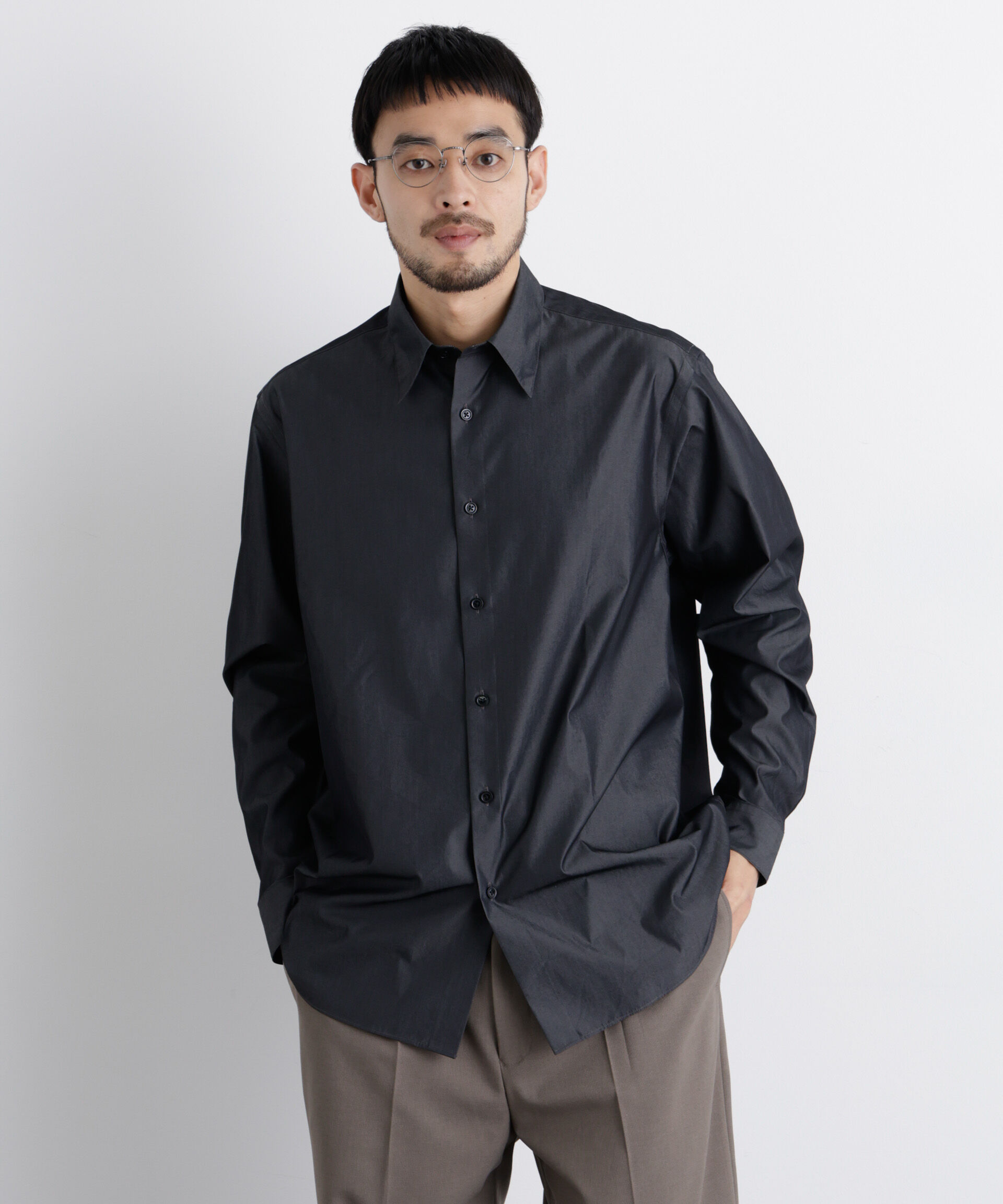 nano･universe「GIZAcotton mixフォーマルドレスシャツ」|シャツ・ブラウス|