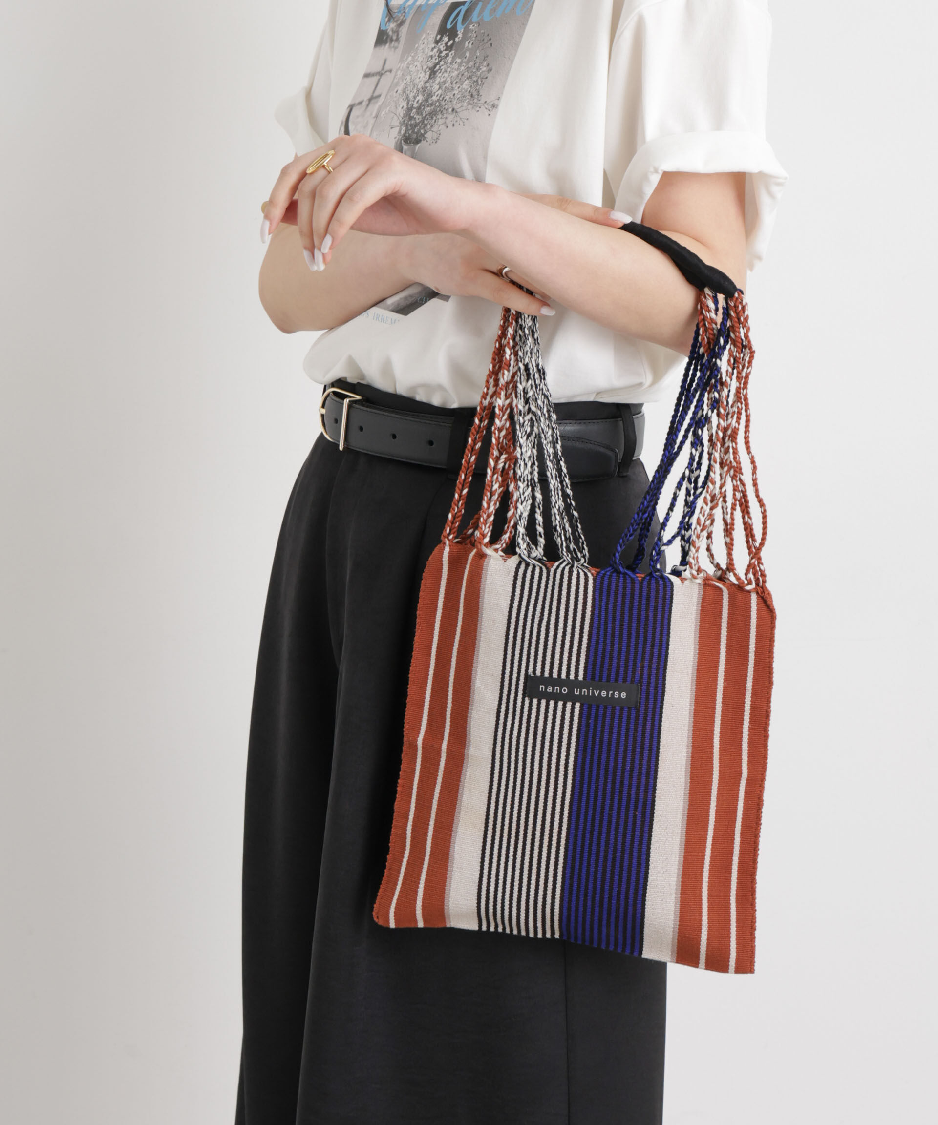 nano･universe「ハンモックバッグ」|ショルダー・メッセンジャー|キャメル4