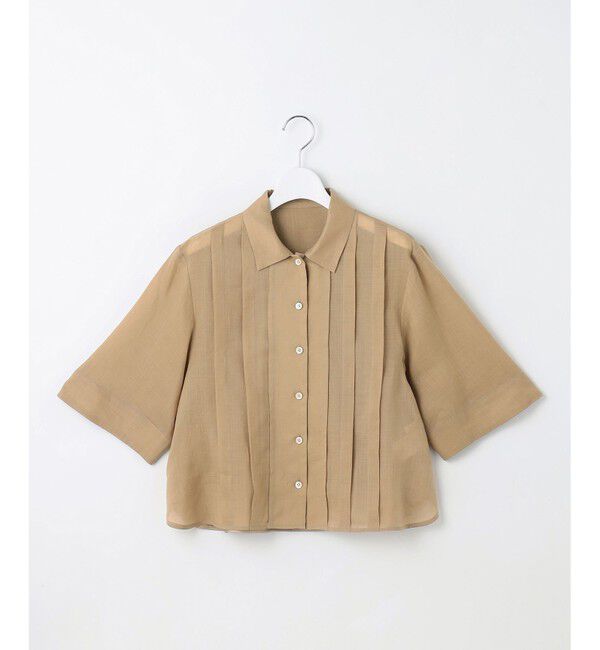 自由区「シアーラミーローンクロップド丈 ブラウス」|シャツ・ブラウス|