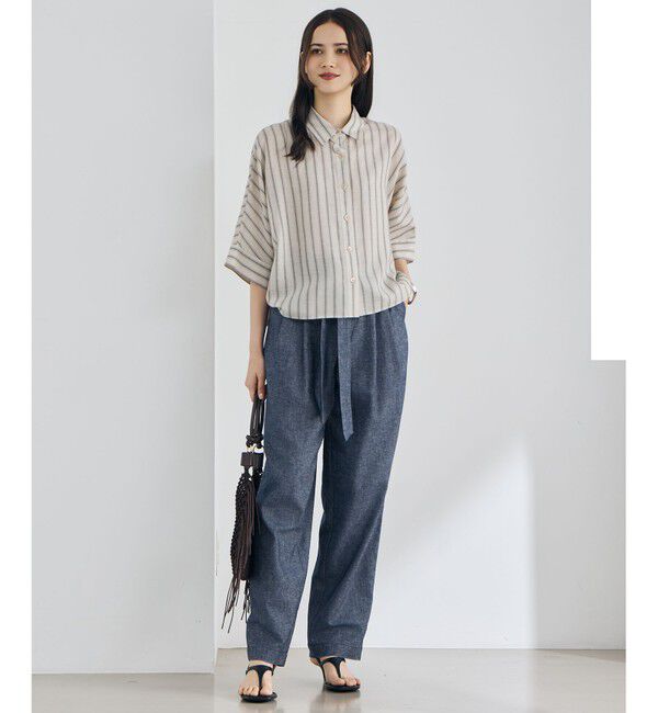 自由区「【カタログ掲載】ナチュラルリネン シャツ」|シャツ・ブラウス|