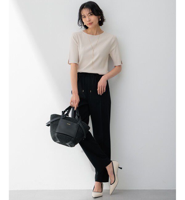 23区「【新色追加/洗える】2WAYストレッチツイル ドロスト パンツ」|その他|