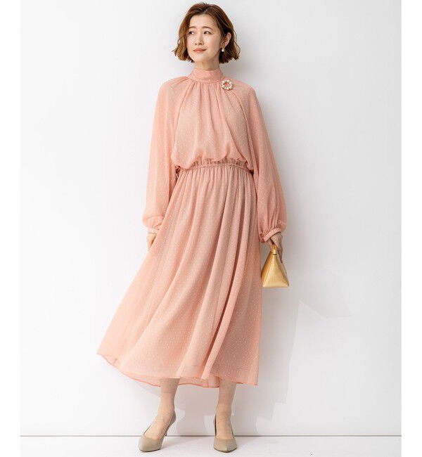 23区「【好評につき一部追加予約/APPLAUDIR】ドットクレープシフォン ドレス」|ドレス|