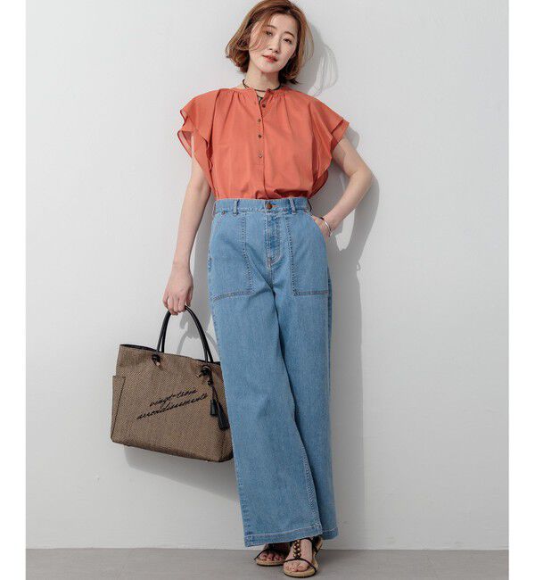 23区「【見上愛さん着用】23区 Summer DENIM ベイカーパンツ」|デニム|