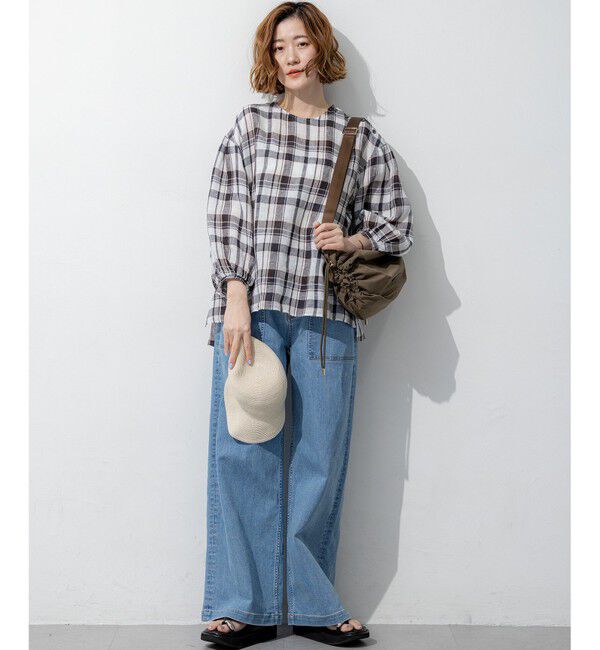 23区「【見上愛さん着用】23区 Summer DENIM ベイカーパンツ」|デニム|