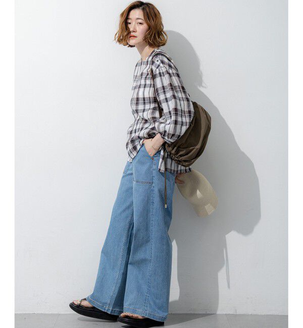 23区「【見上愛さん着用】23区 Summer DENIM ベイカーパンツ」|デニム|